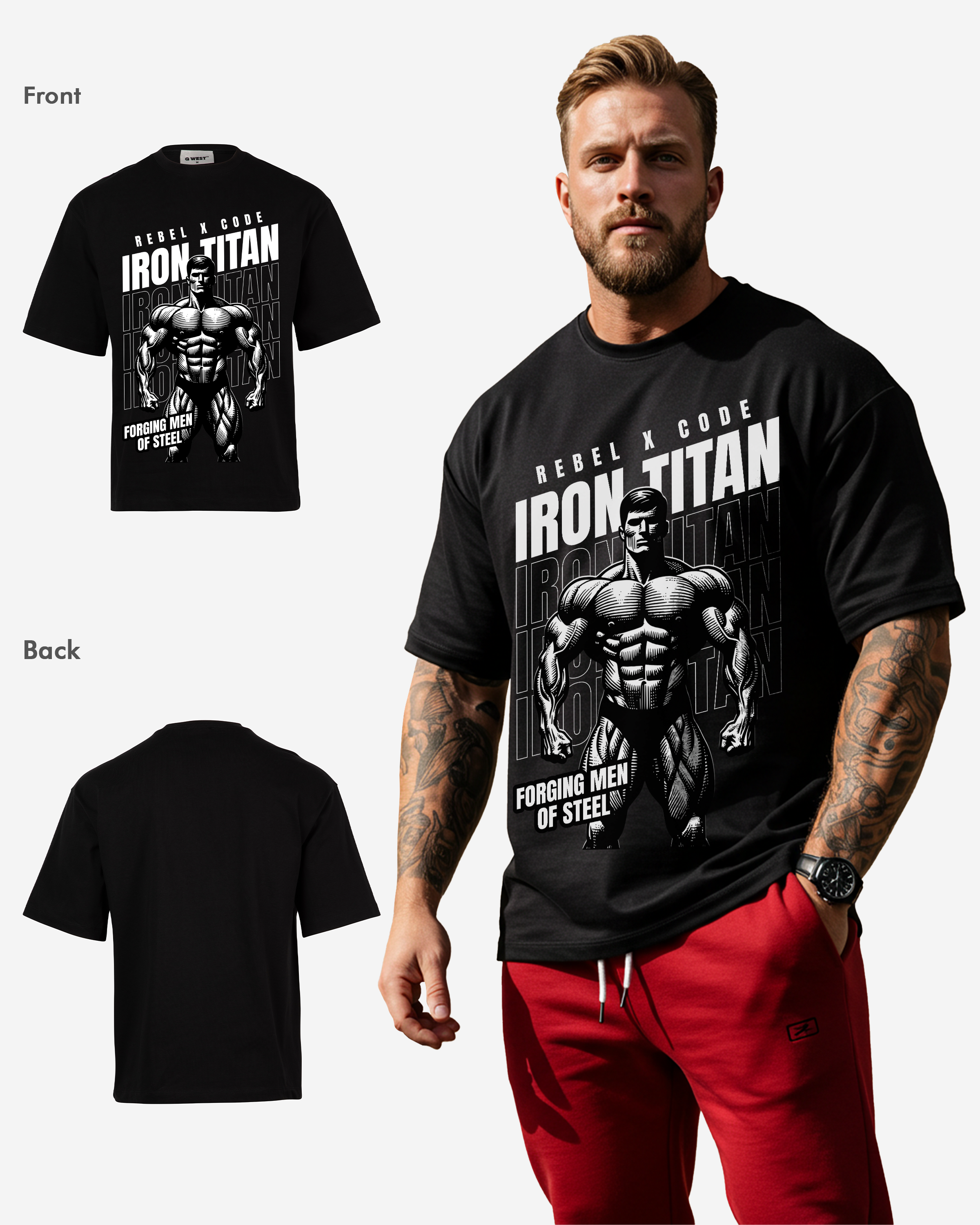 Iron Titan Oversized T-shirt - Mens