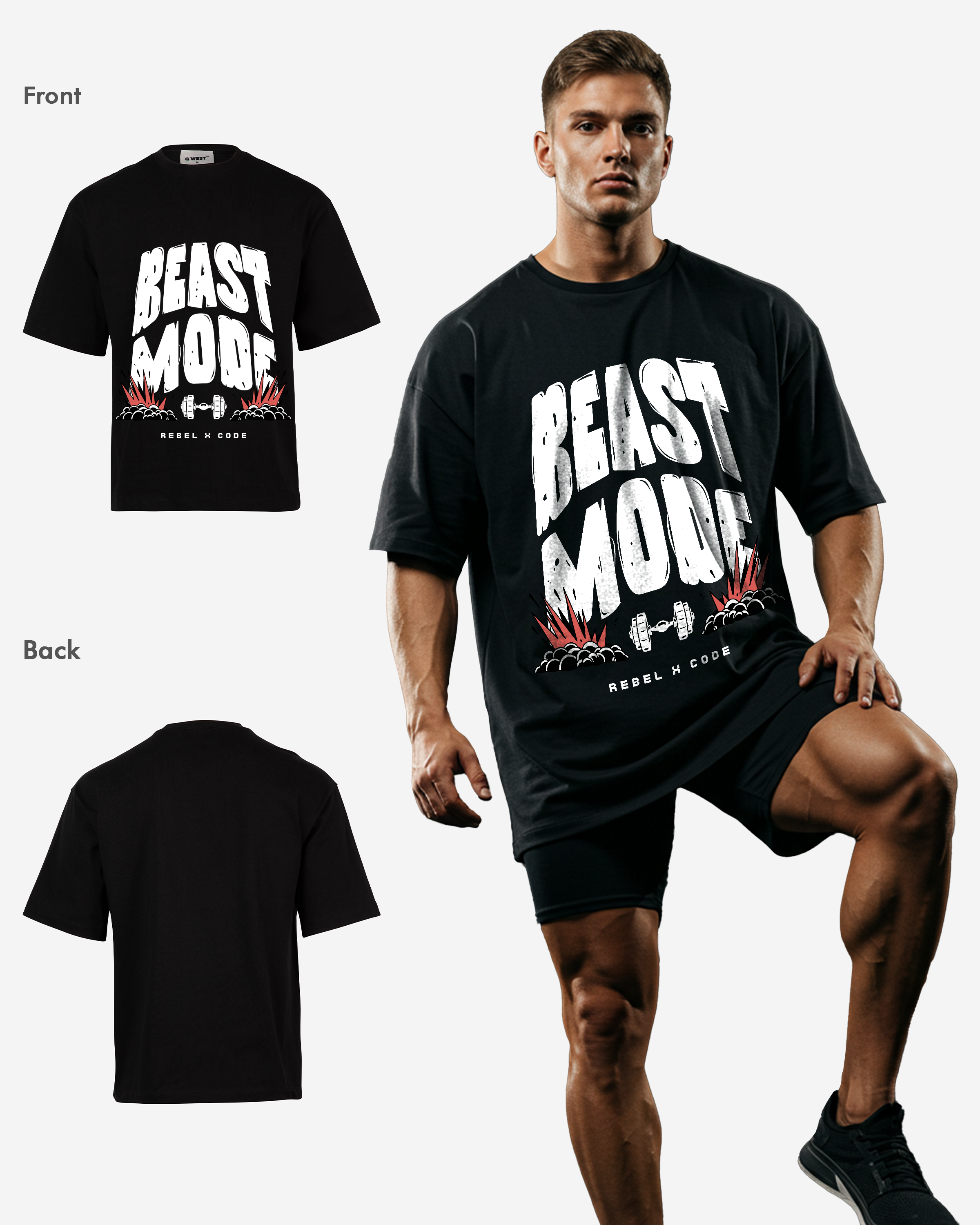 Beast Mode Oversized T-shirt - Mens