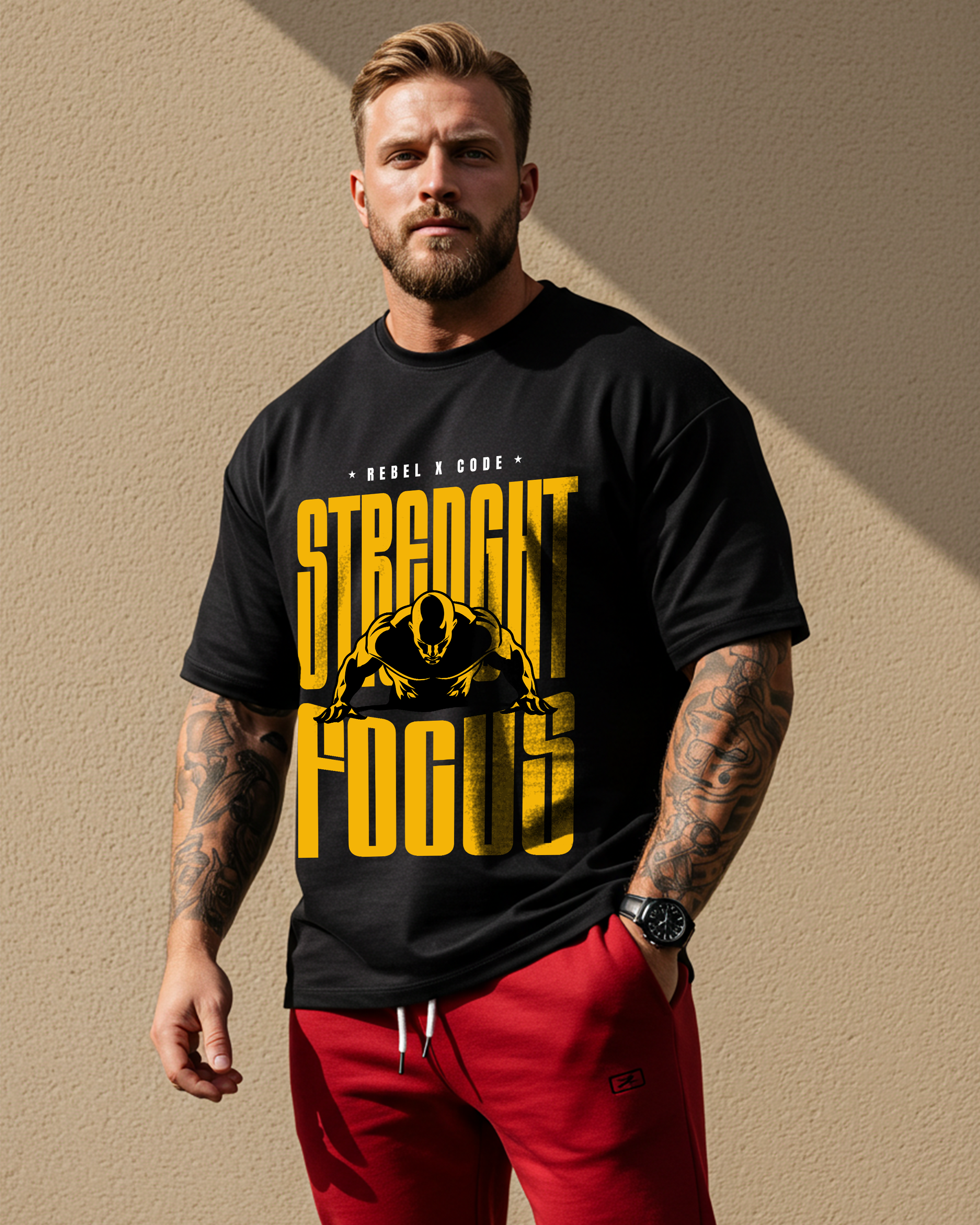 Strength Focus Oversized T-shirt - Mens