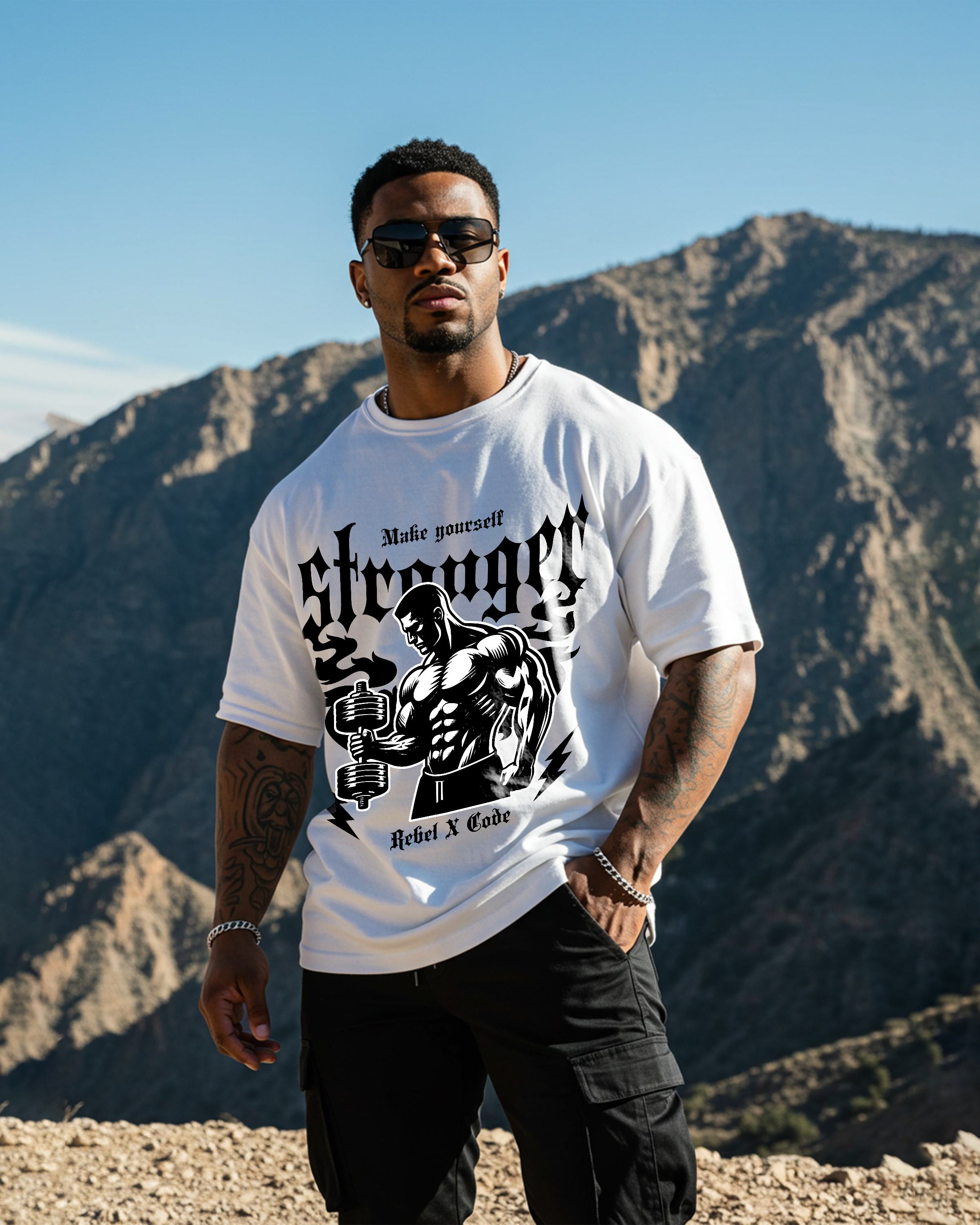 Make Yourself Stronger Oversized T-shirt - Mens