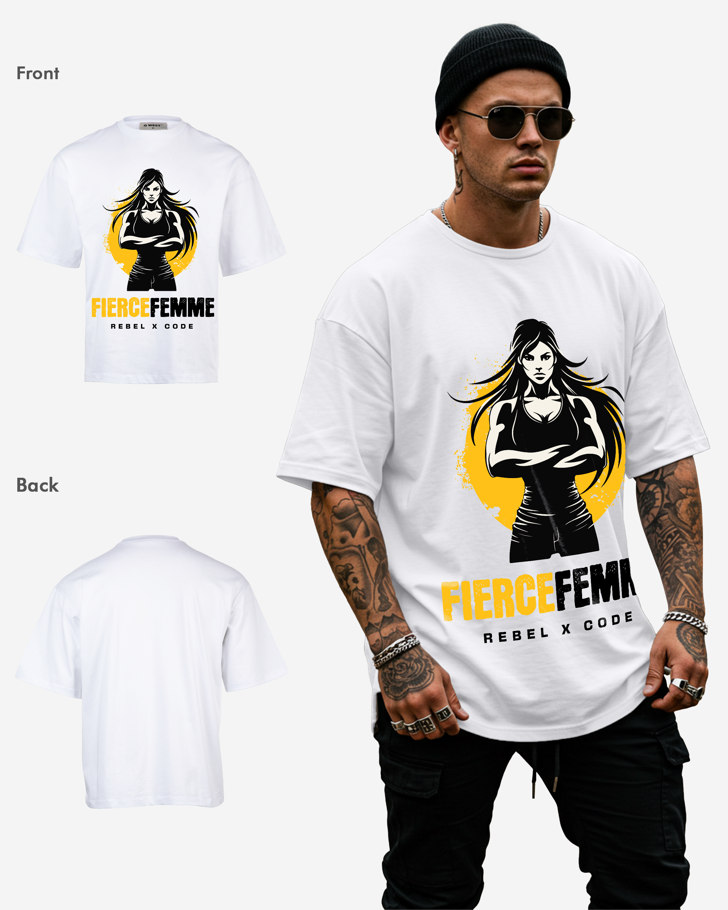 Fierce Femme Fitness Oversized T-shirt - Mens