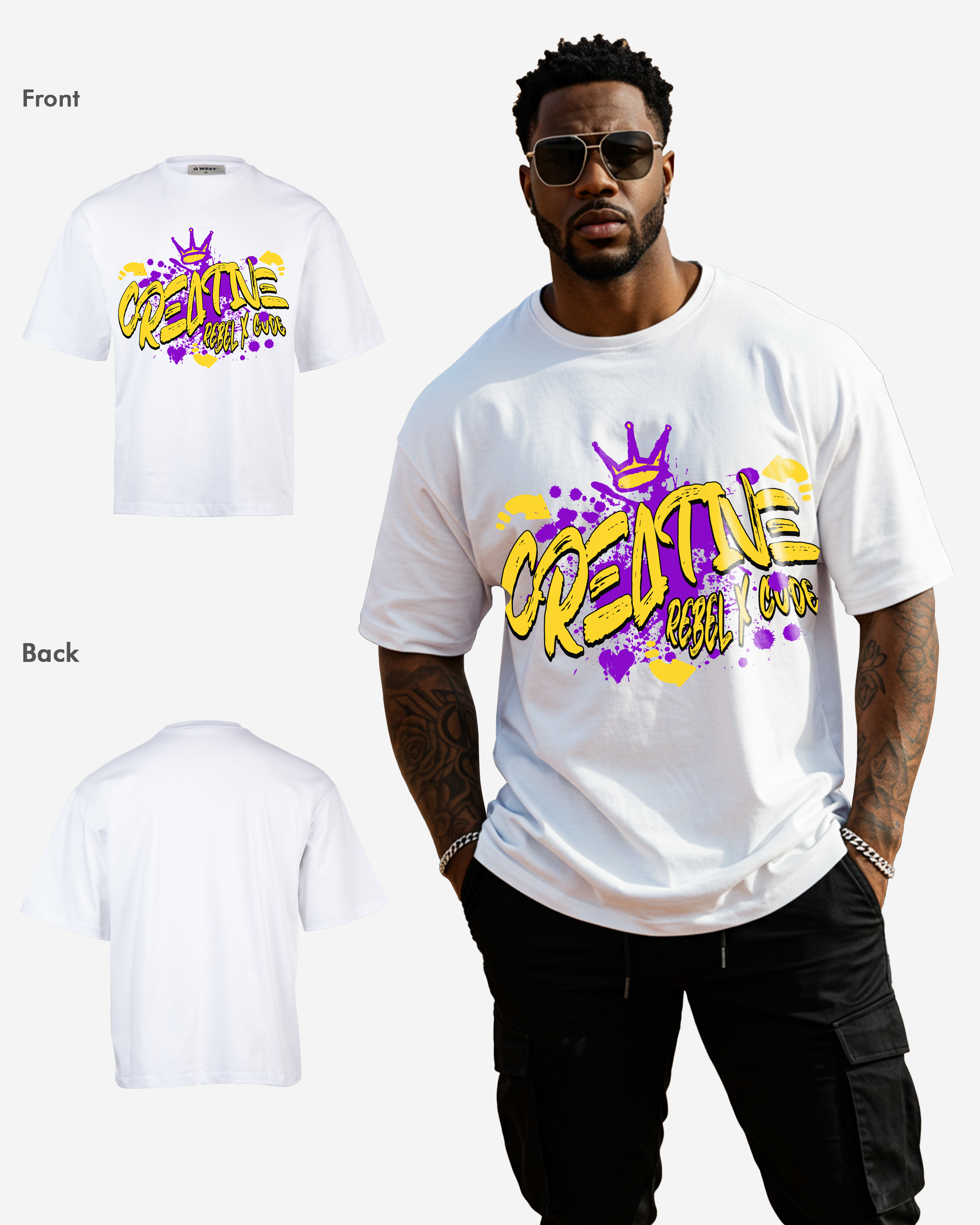 Creative People Oversized T-shirt - Mens