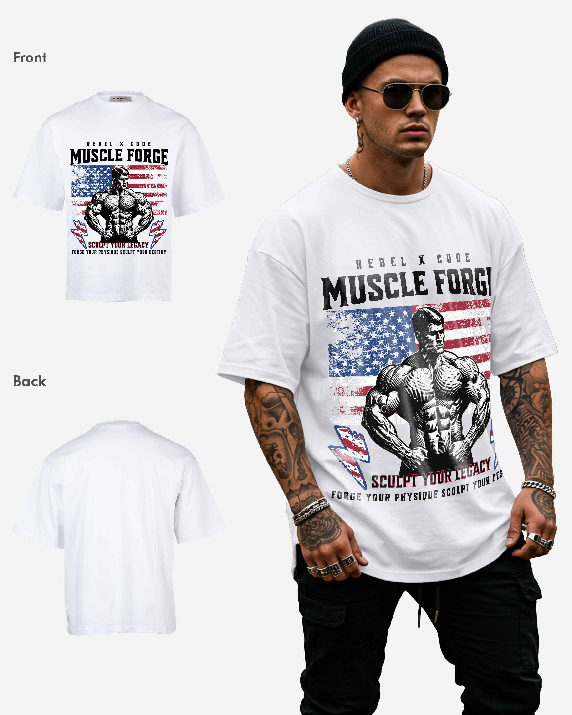 Sculpt Your Legacy Oversized T-shirt - Mens