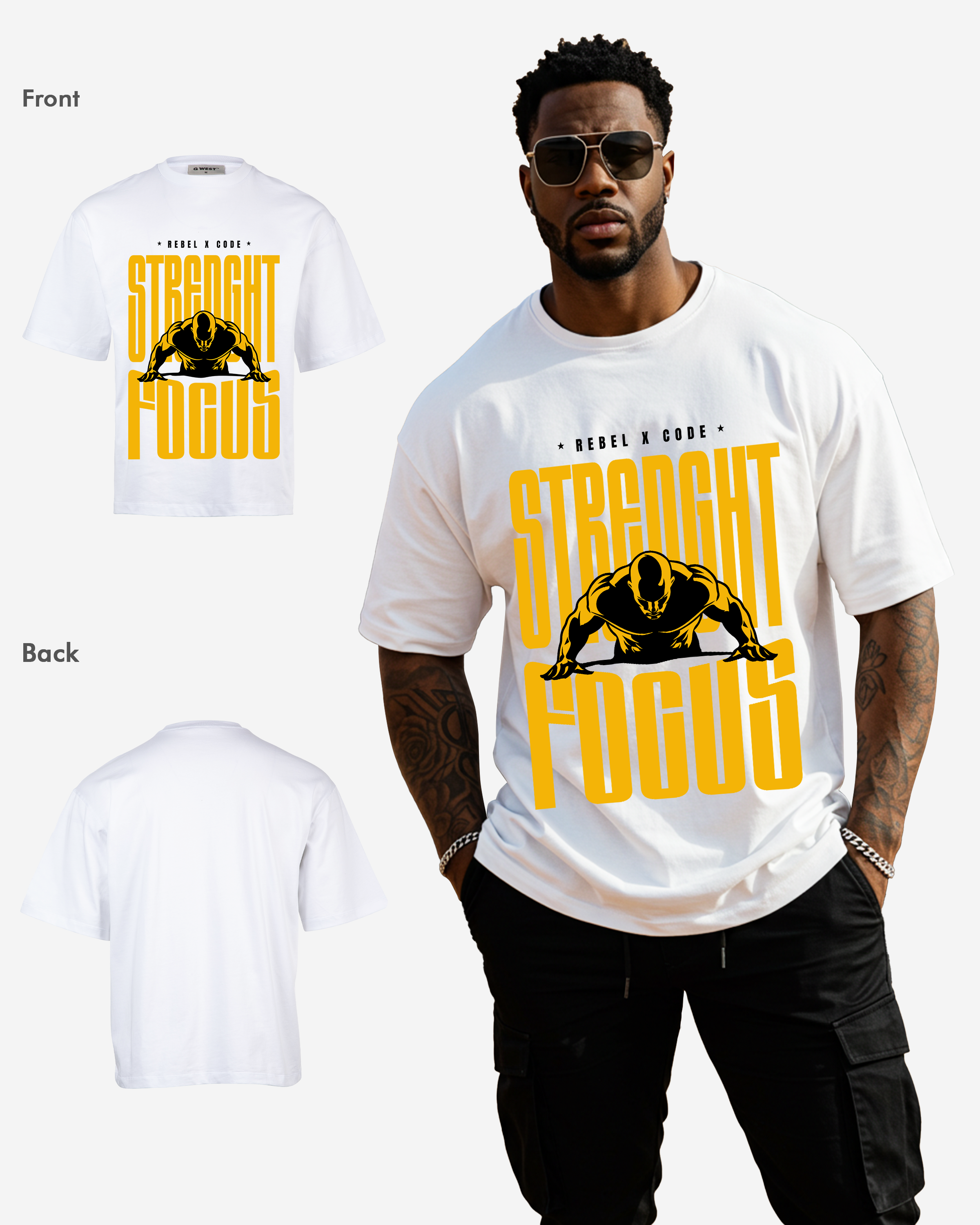 Strength Focus Oversized T-shirt - Mens