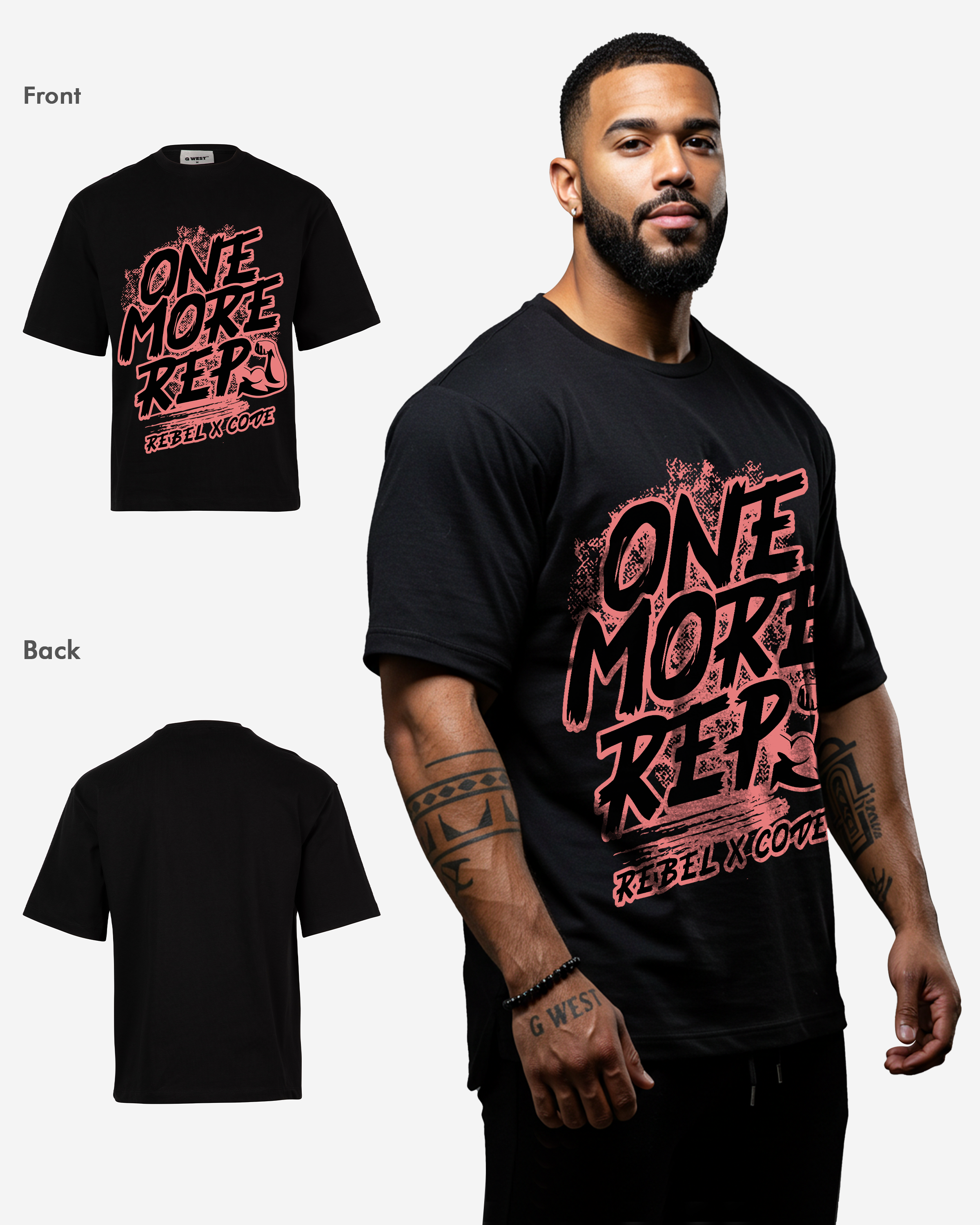 Rep Warrior Oversized T-shirt - Mens