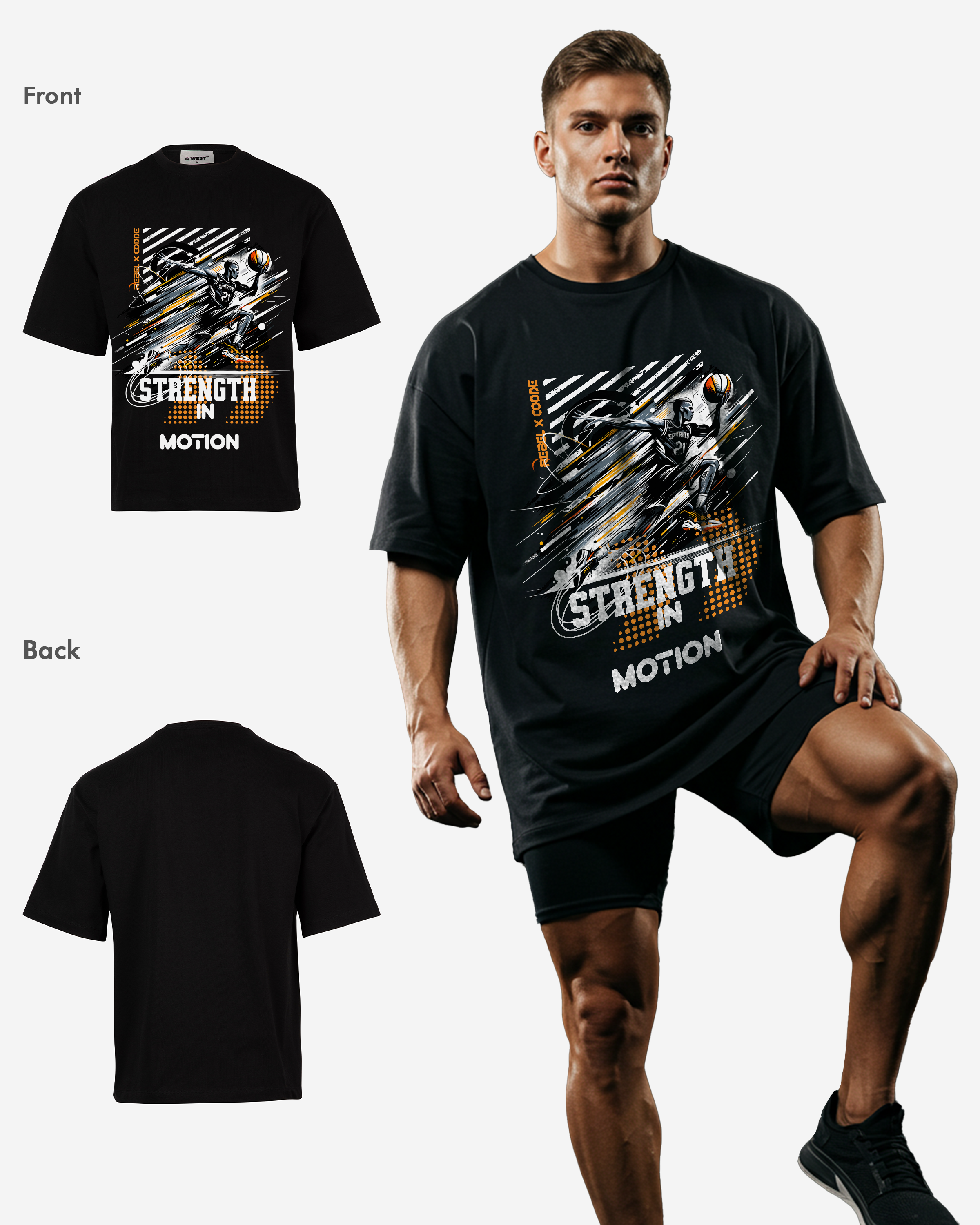 Strength In Motion Oversized T-shirt - Mens