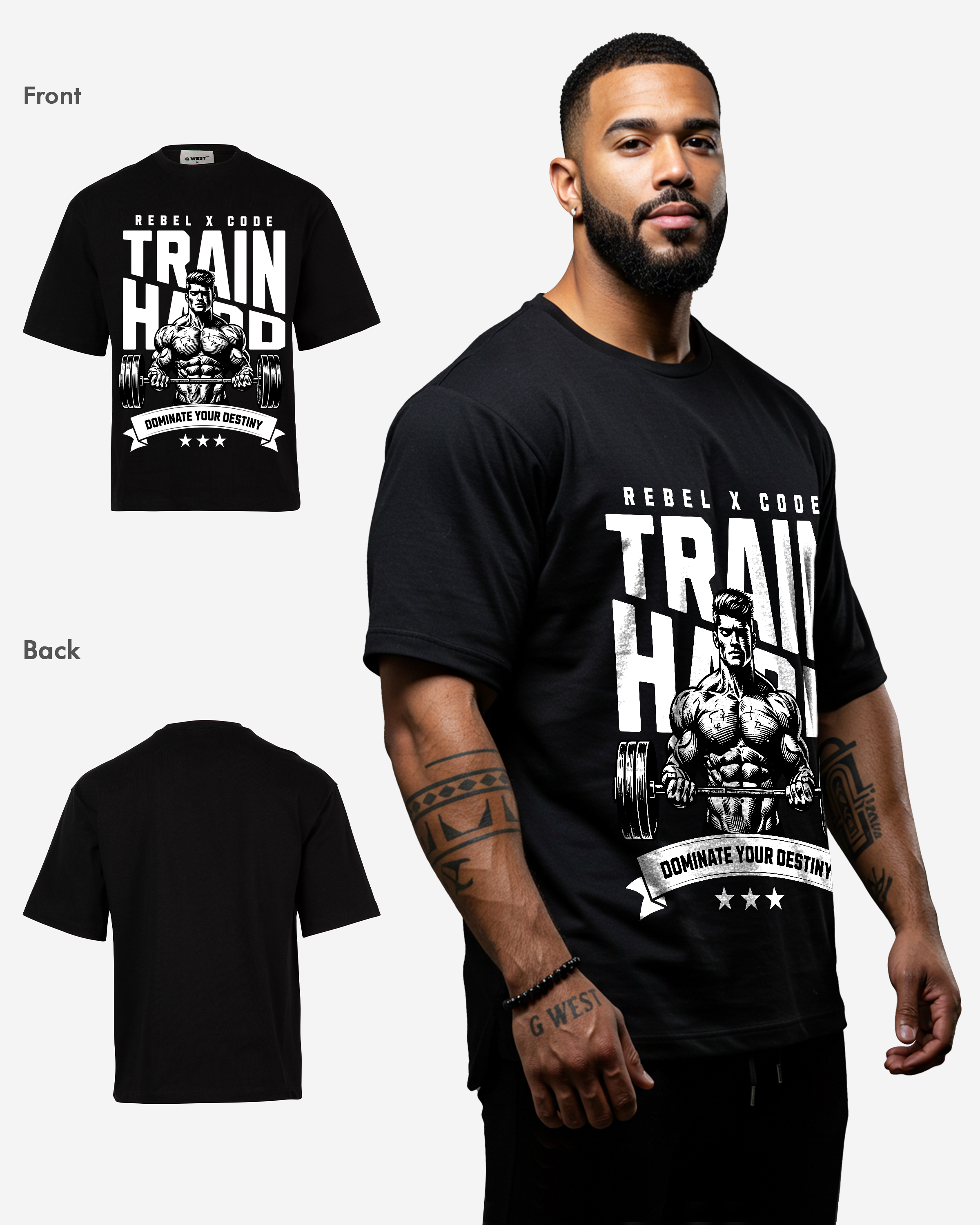 Train Hard Oversized T-shirt - Mens