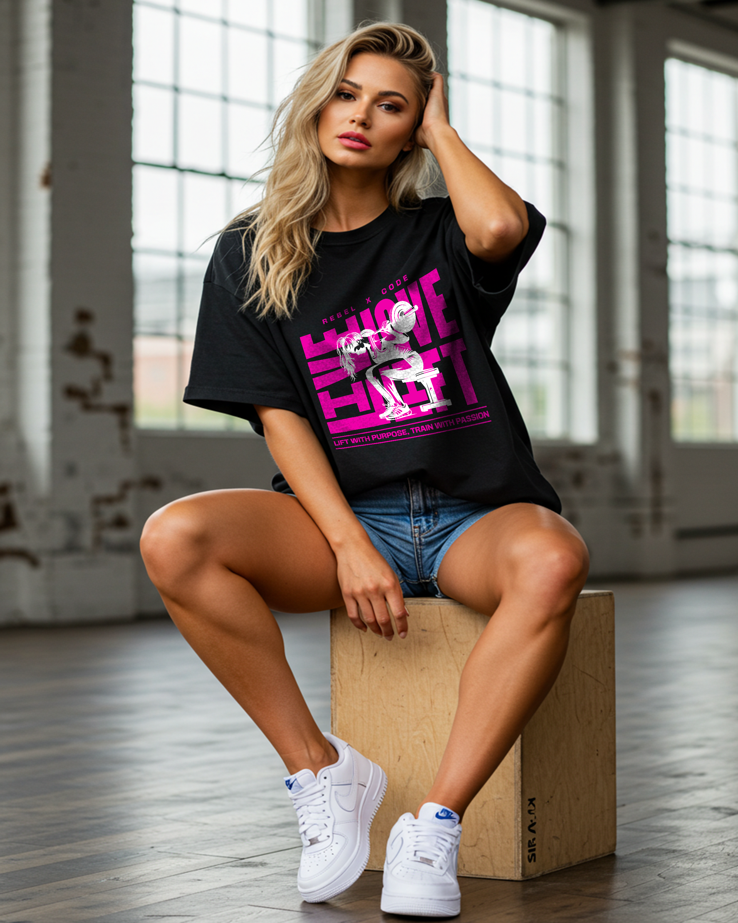 Live Love Lift Oversized T-shirt - Womens
