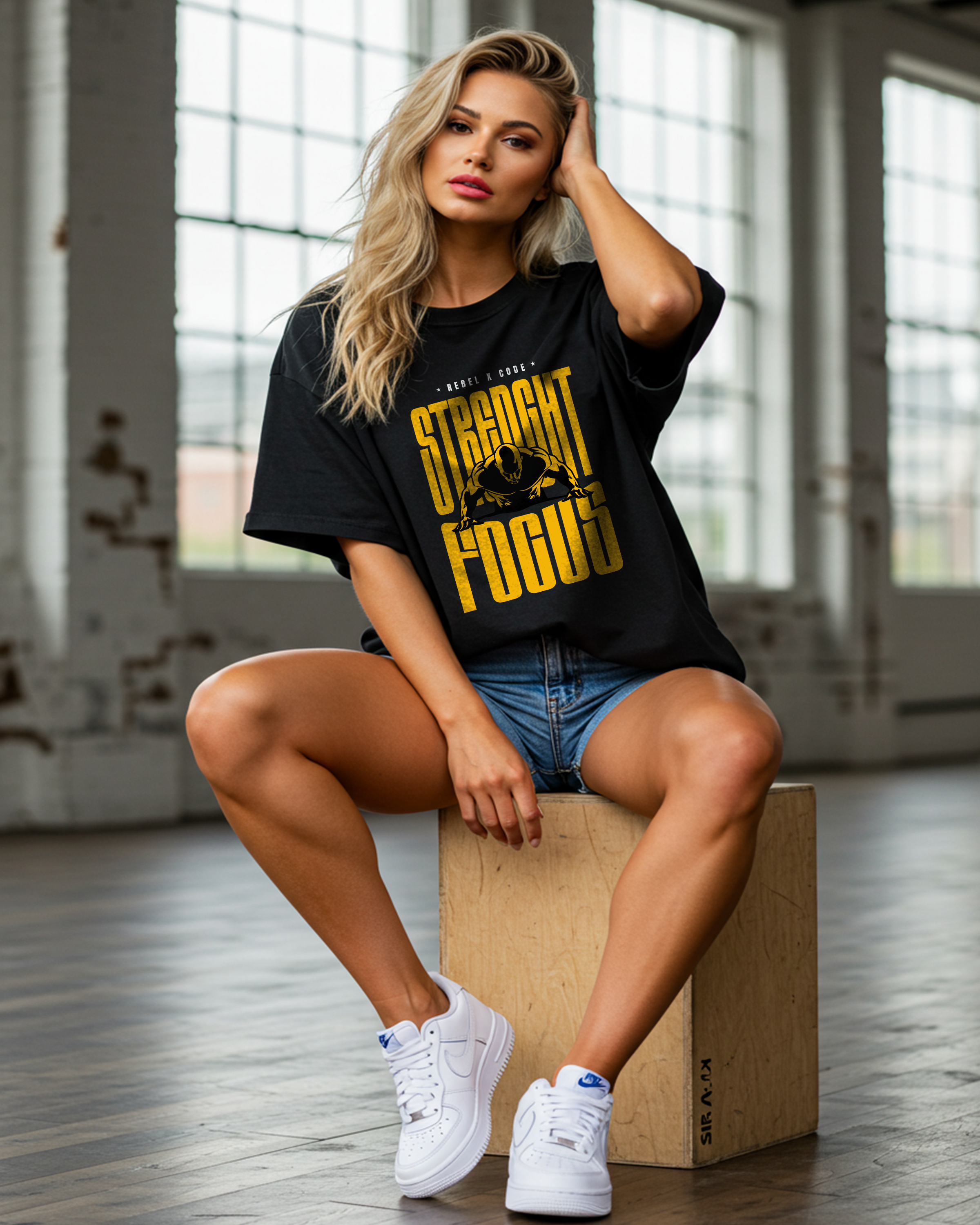 Strength Focus Oversized T-shirt - Womens