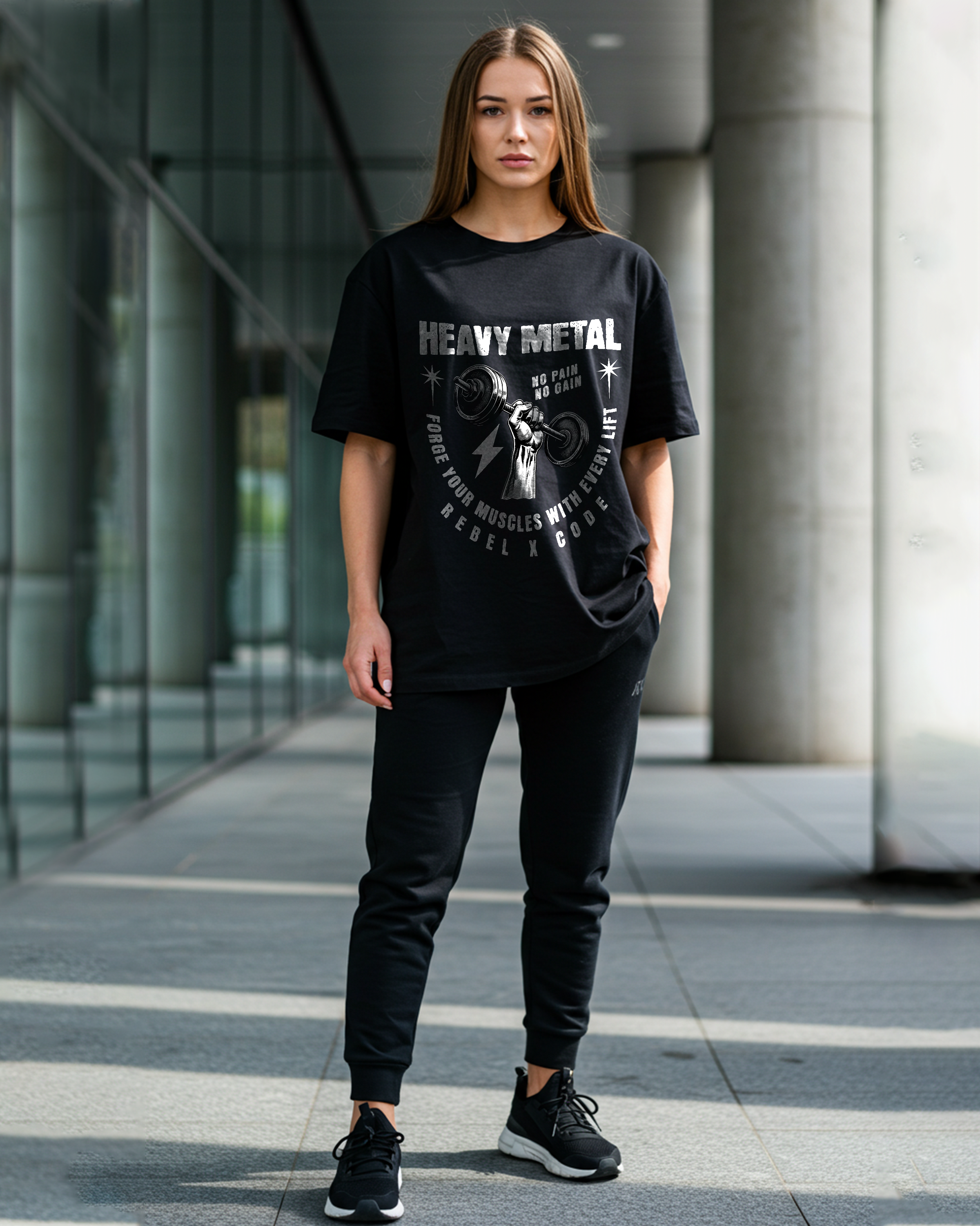 Heavy Metal Oversized T-shirt - Womens