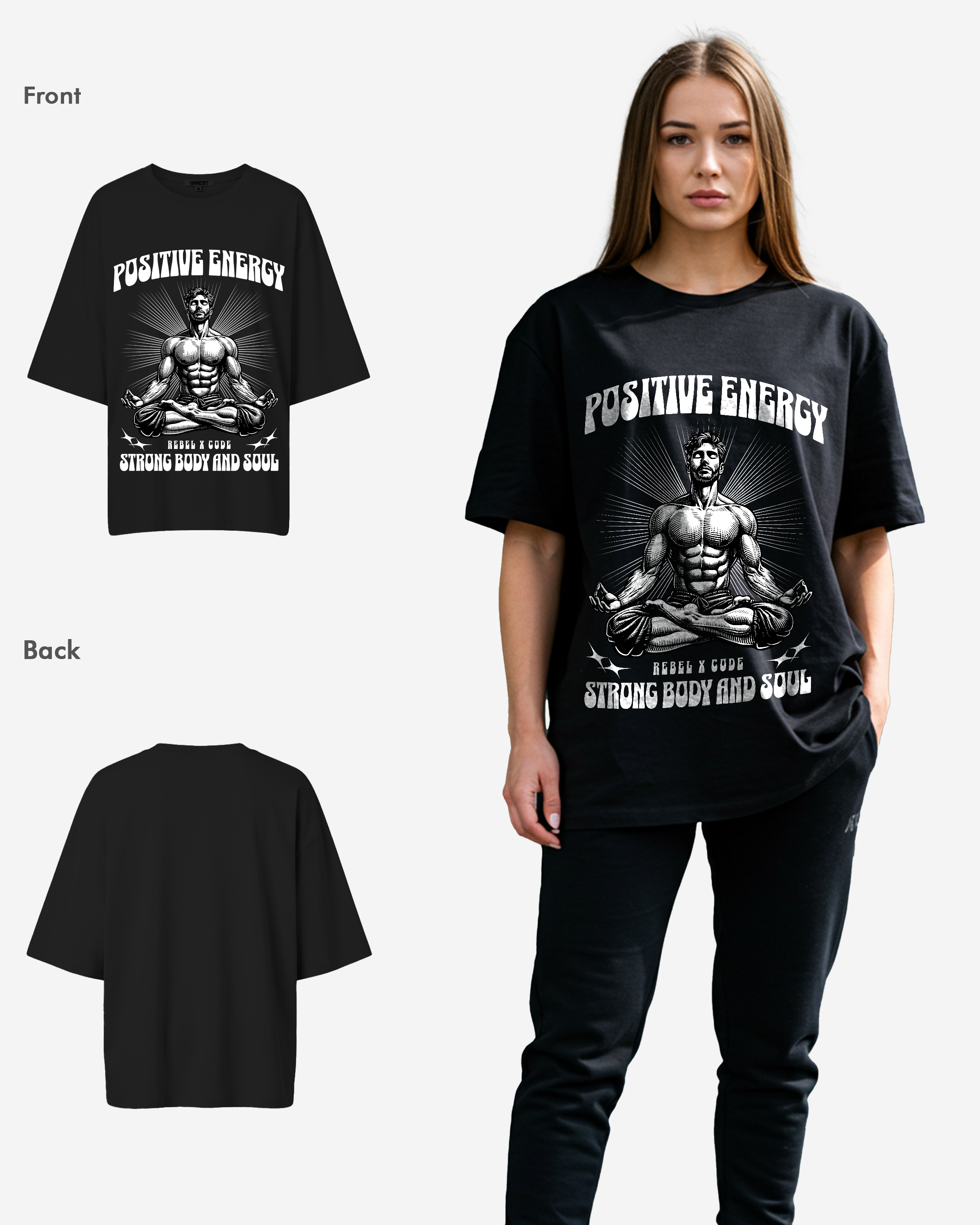 Positive Energy Oversized T-shirt - Womens