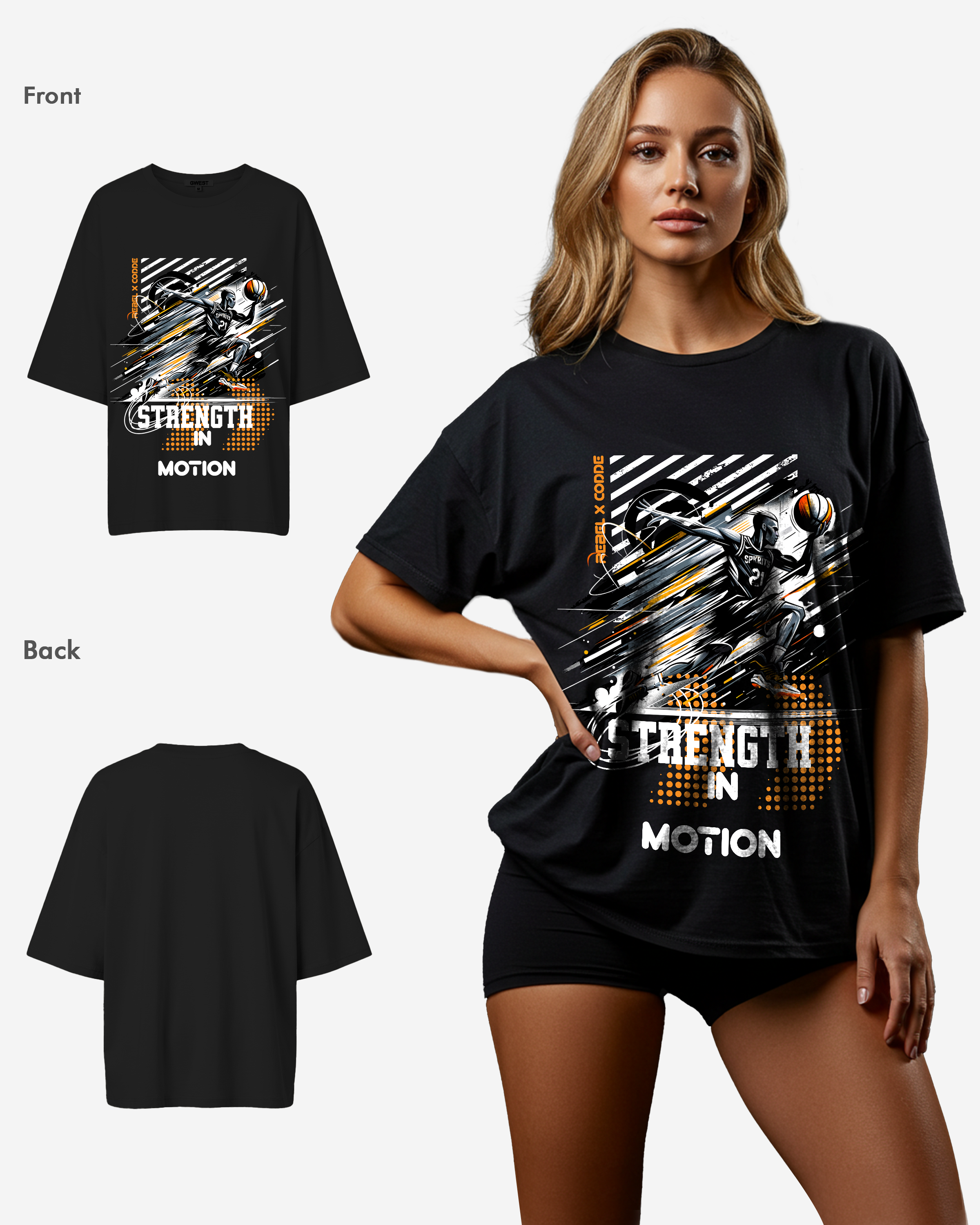 Strength In Motion Oversized T-shirt - Womens