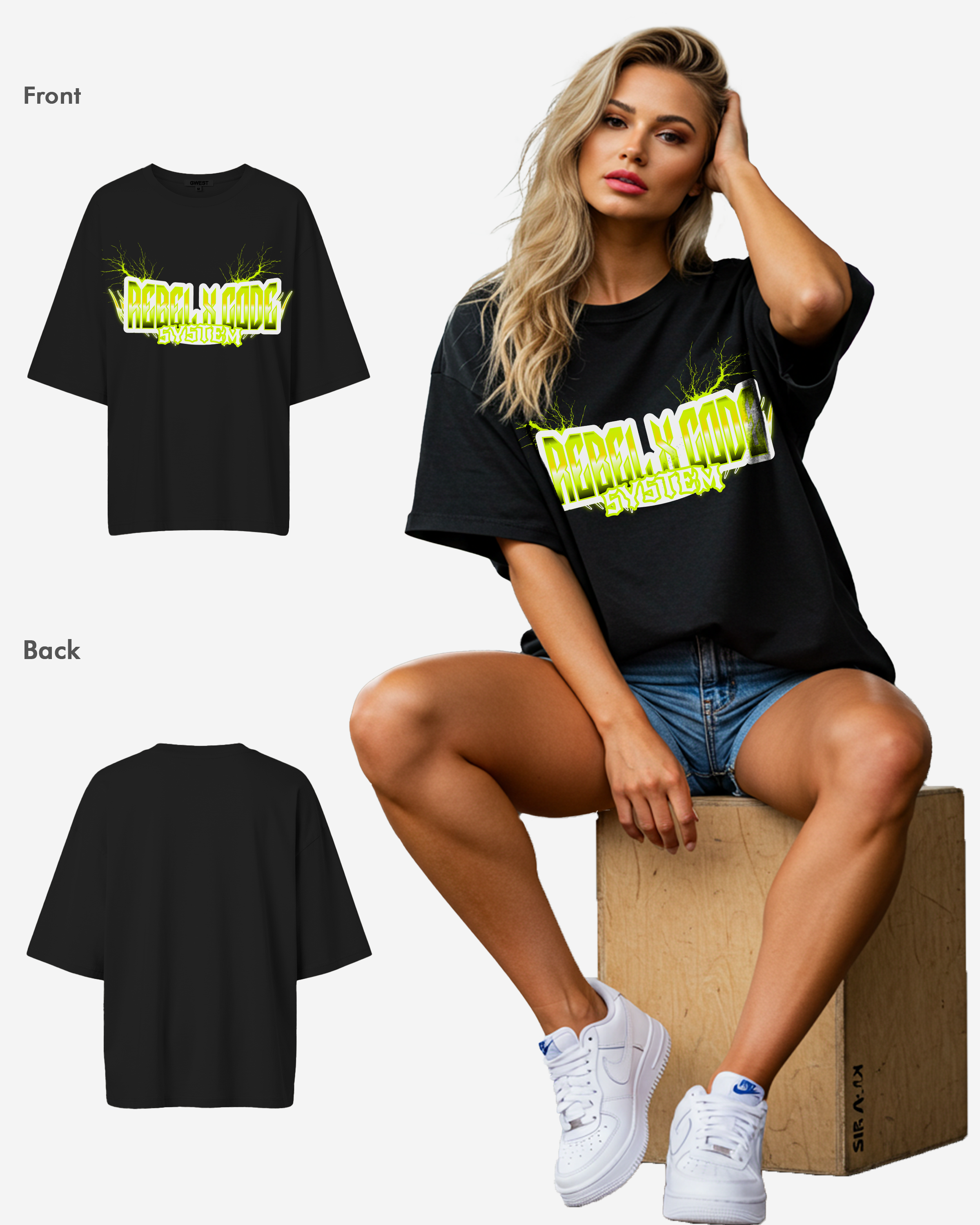 The Alpha Circuit Oversized T-shirt - Womens