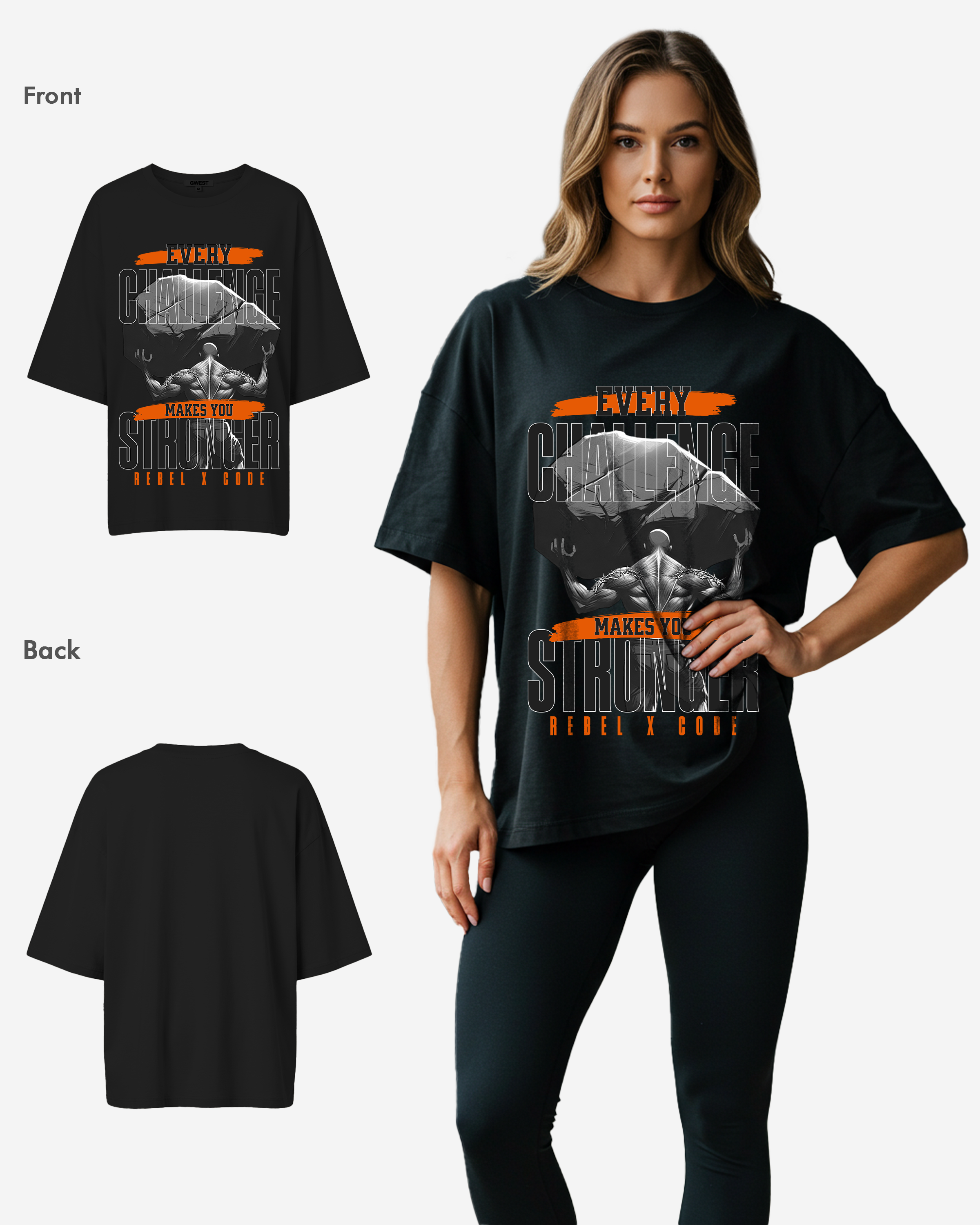 Strong Oversized T-shirt - Womens