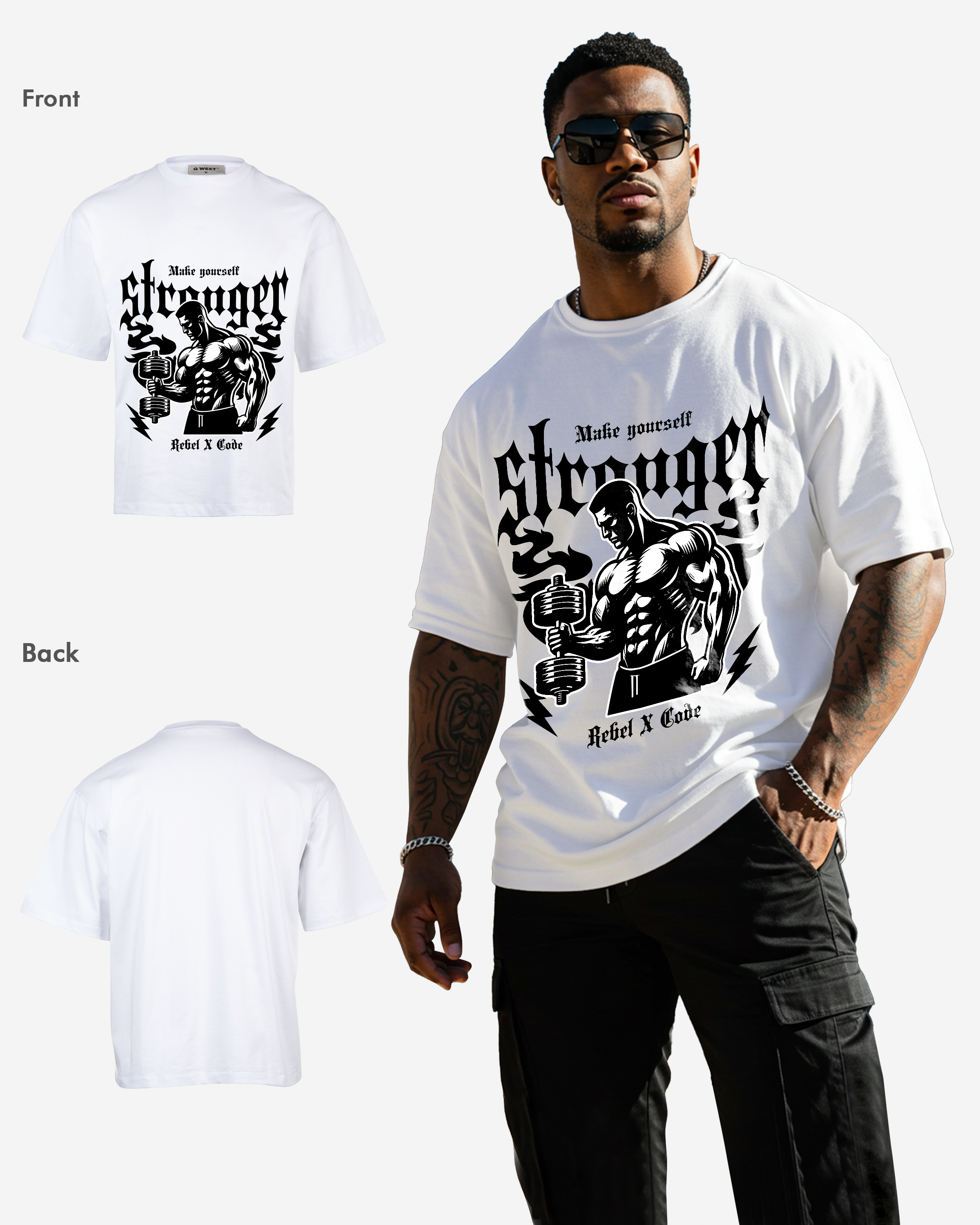 Make Yourself Stronger Oversized T-shirt - Mens
