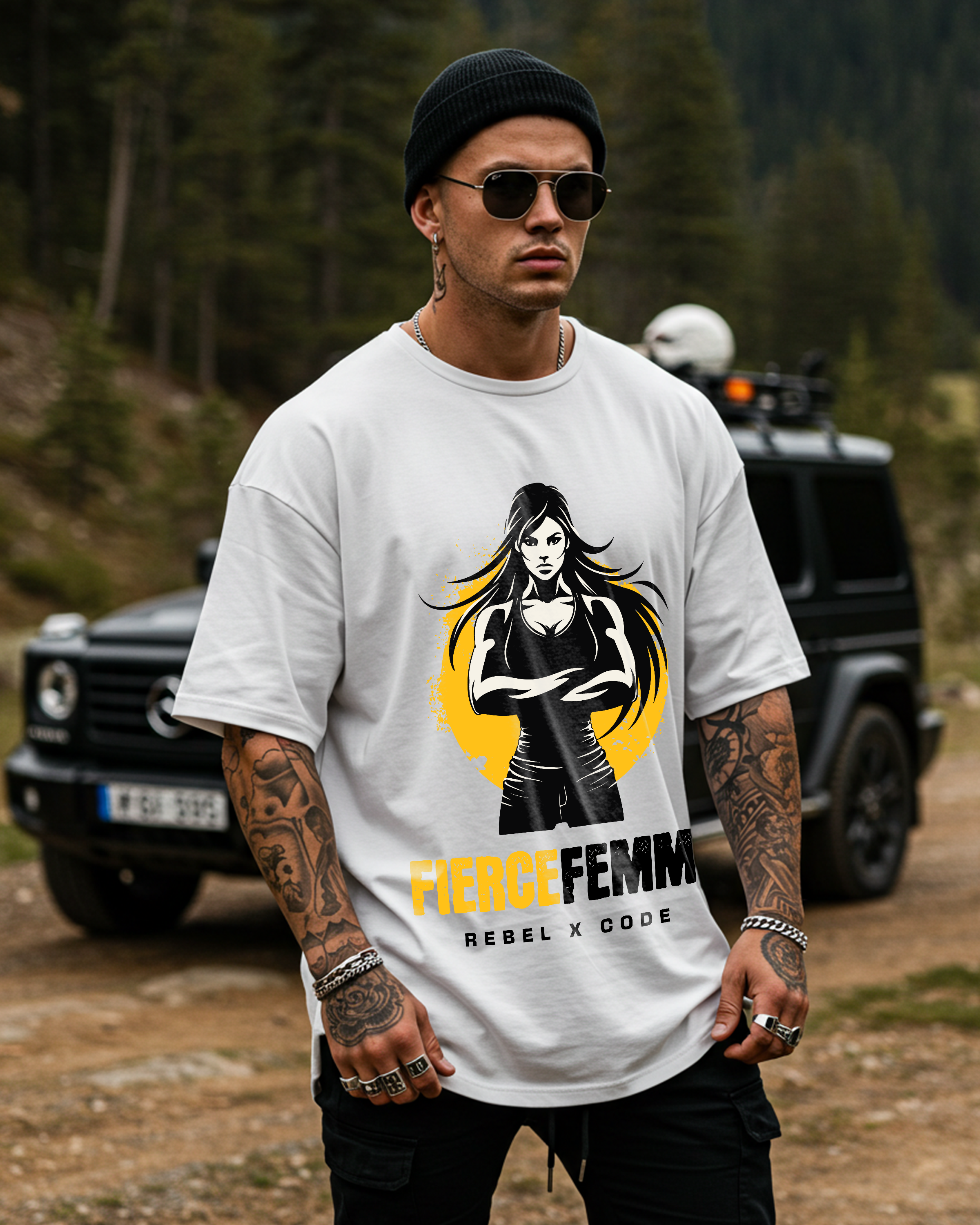 Fierce Femme Fitness Oversized T-shirt - Mens