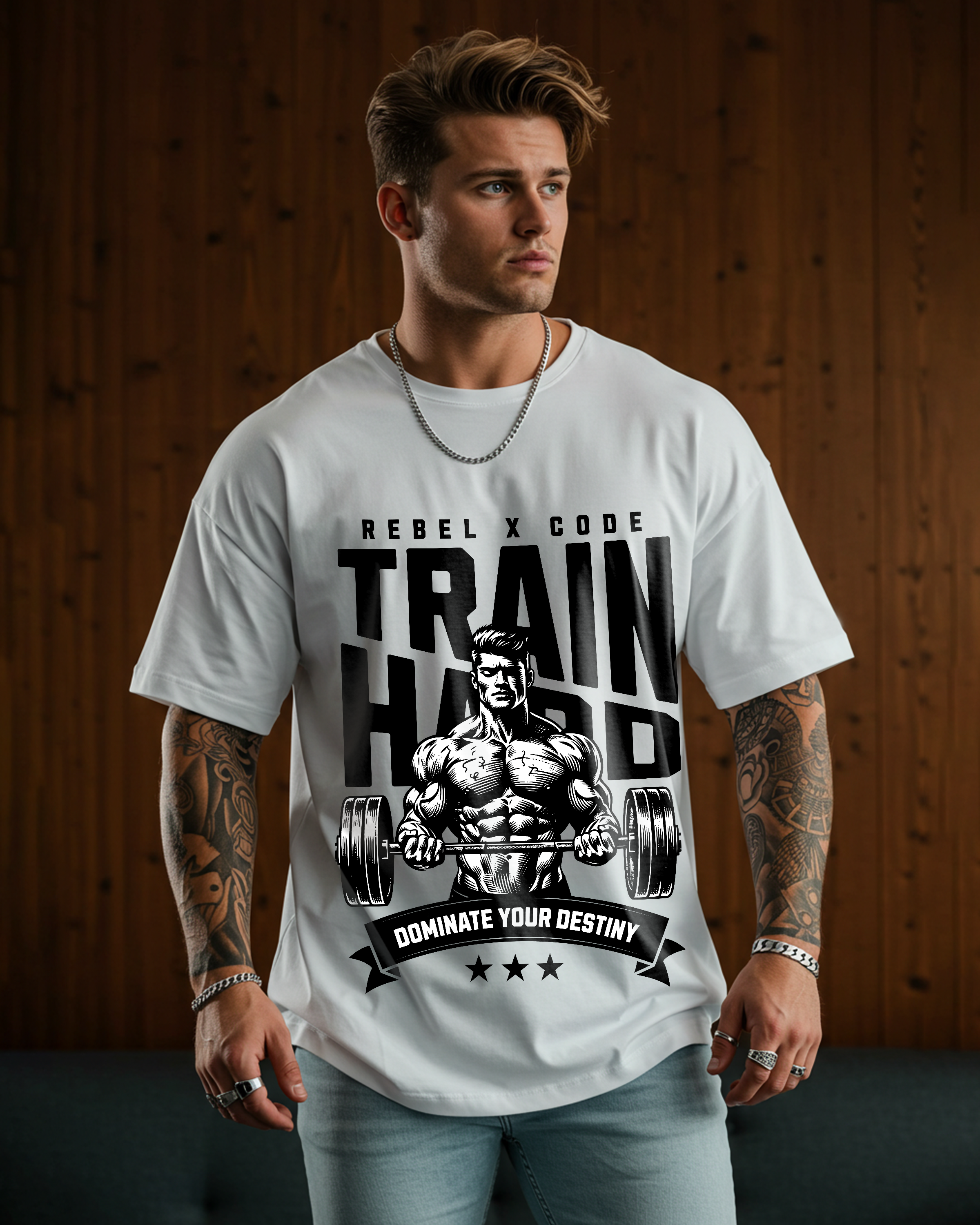 Train Hard Oversized T-shirt - Mens