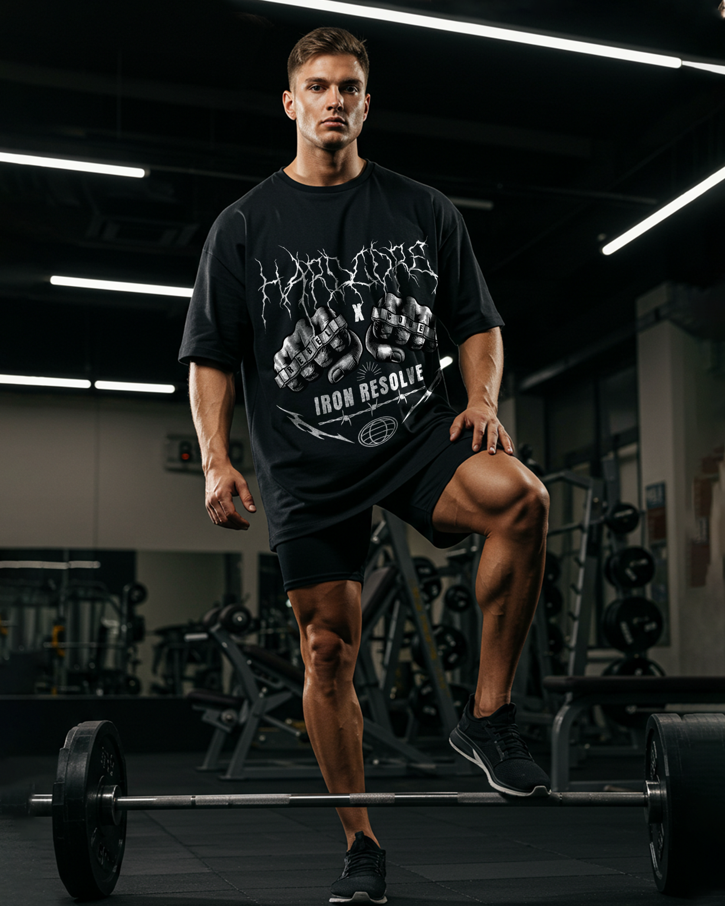 Hand knuckle Oversized T-shirt - Mens