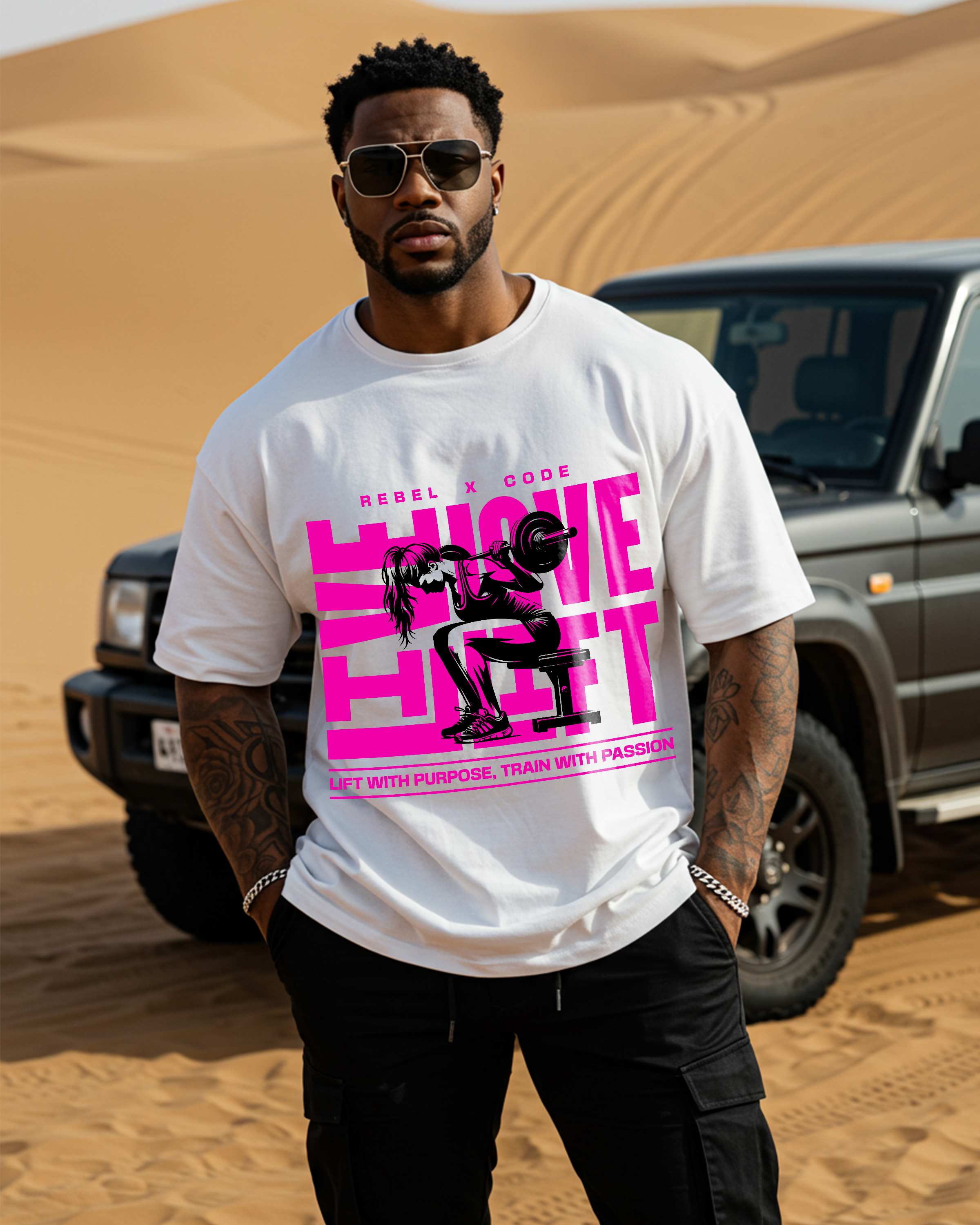 Live Love Lift Oversized T-shirt - Mens