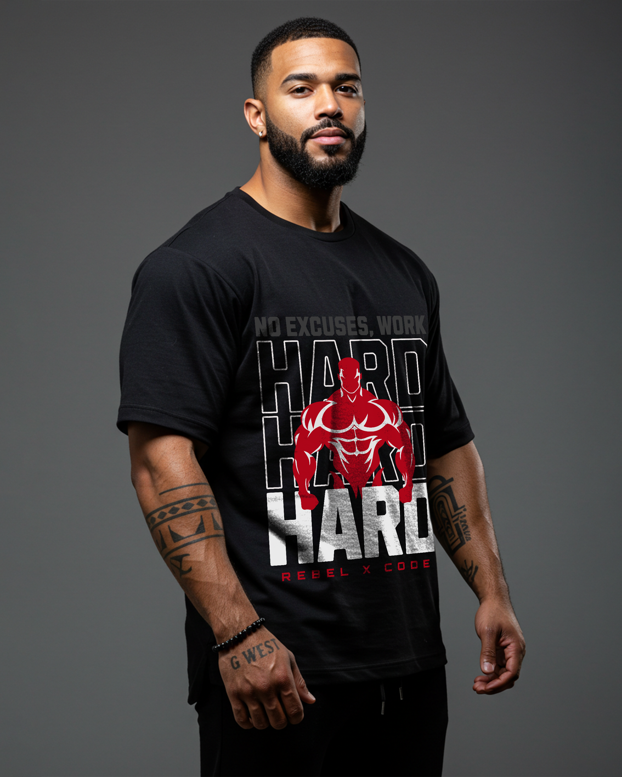 Make Your Body Hard Oversized T-shirt - Mens