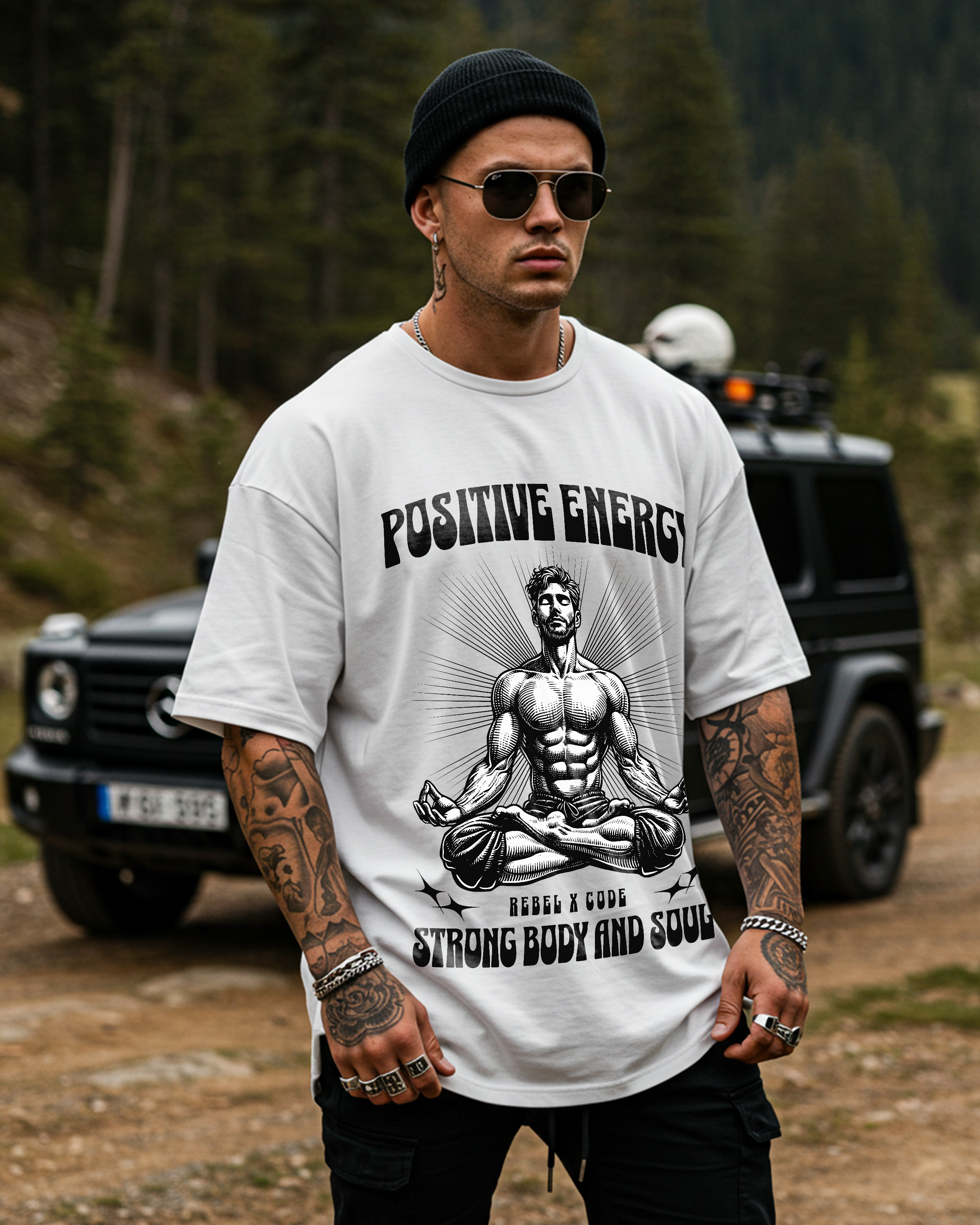 Positive Energy Oversized T-shirt - Mens