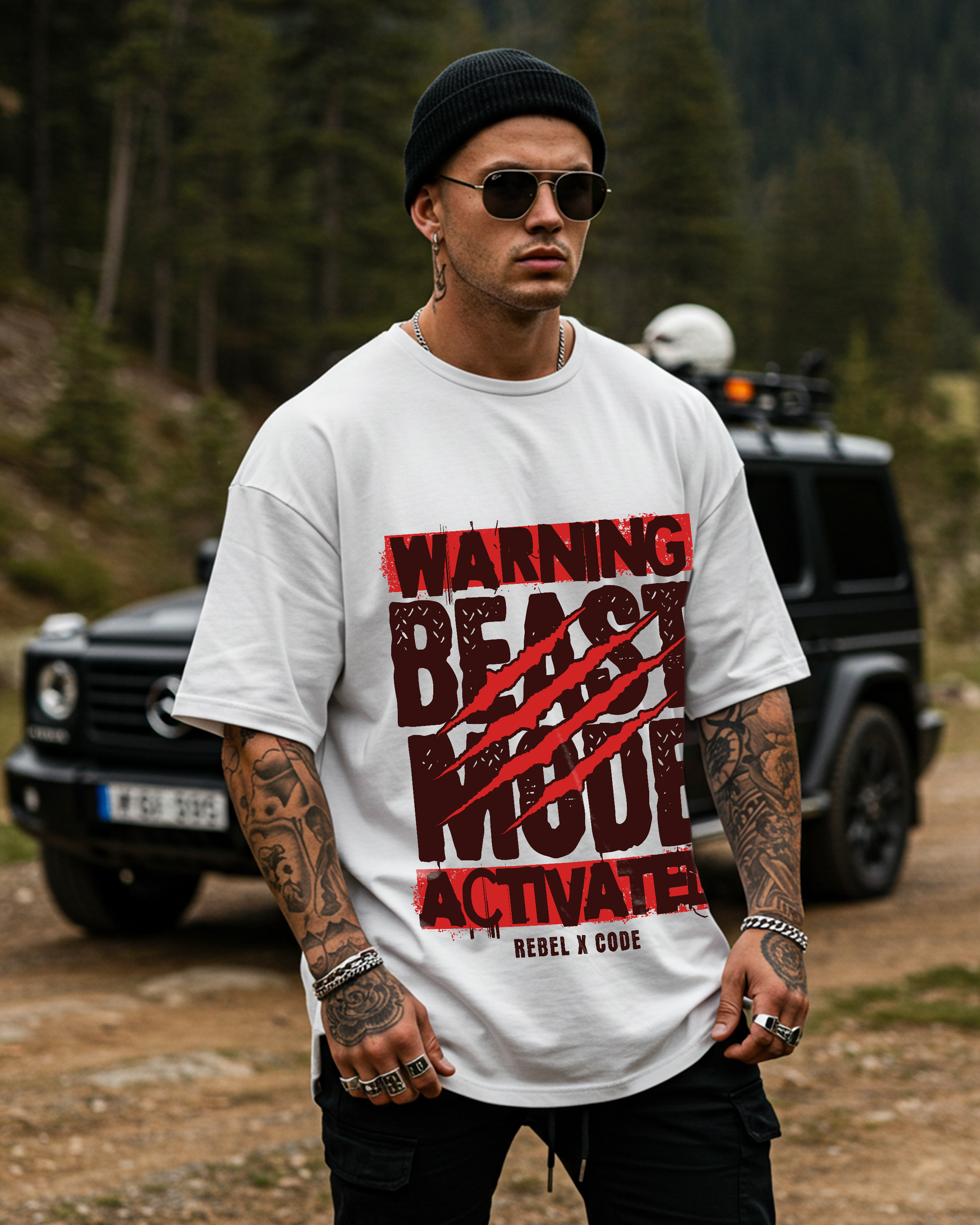 Beast Mode Activated Oversized T-shirt - Mens