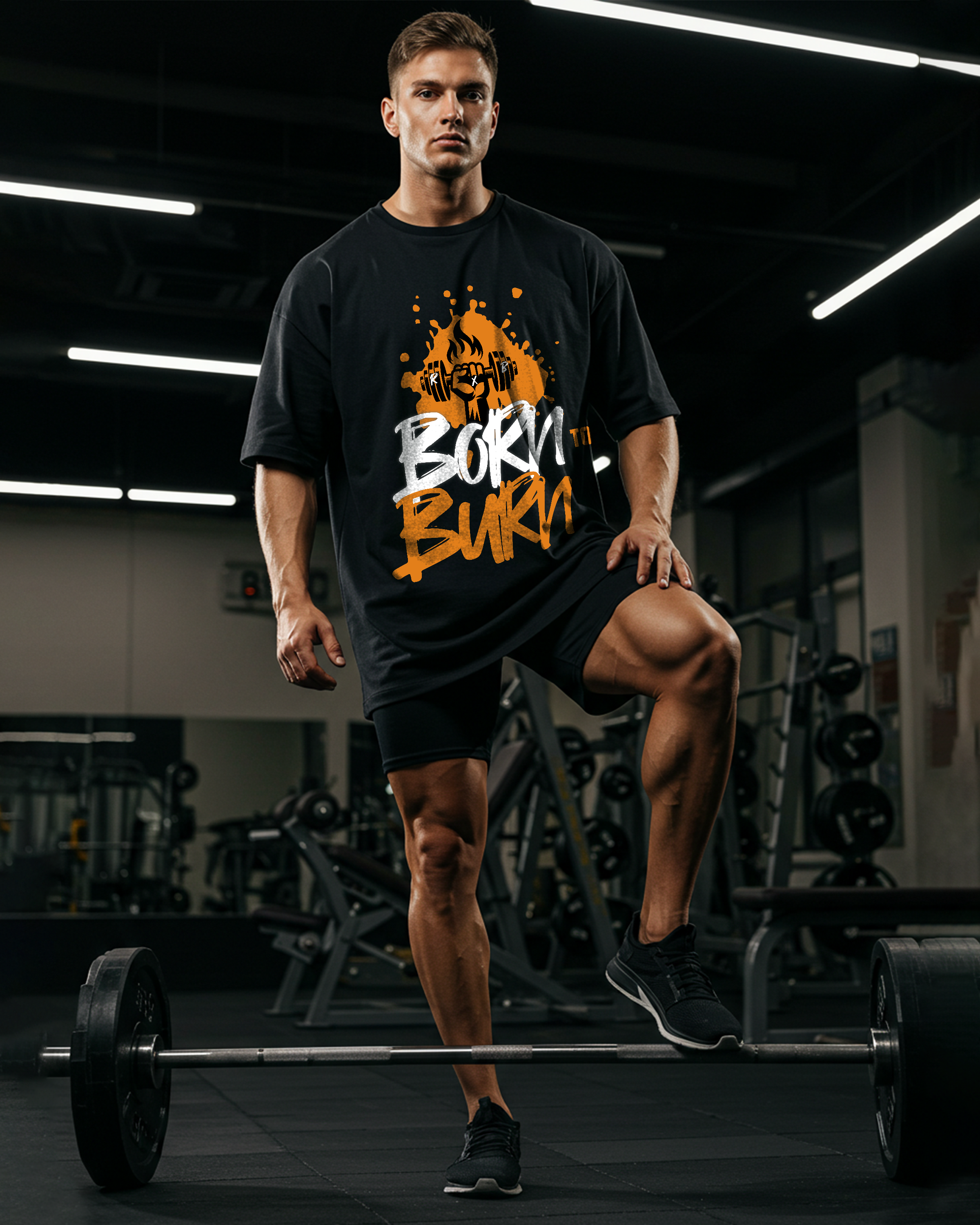 Born To Burn Oversized T-shirt - Mens