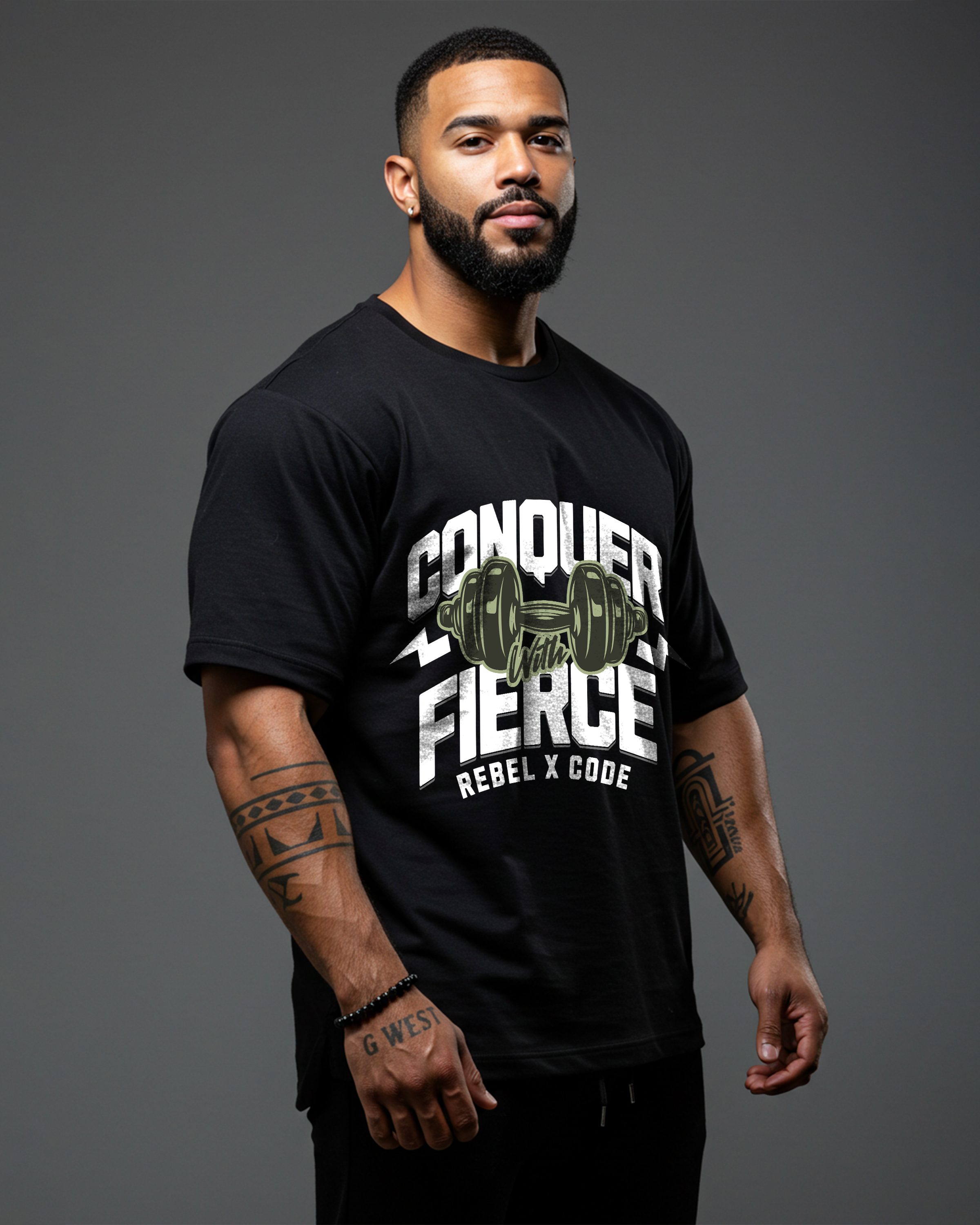 Conquer With Fierce Oversized T-shirt - Mens