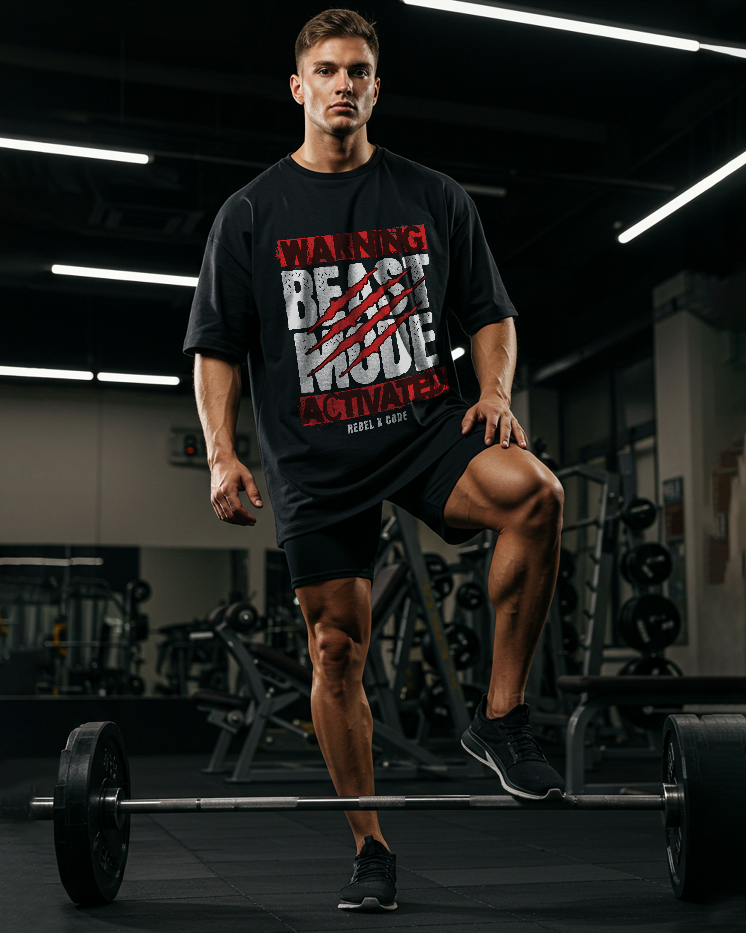 Beast Mode Activated Oversized T-shirt - Mens
