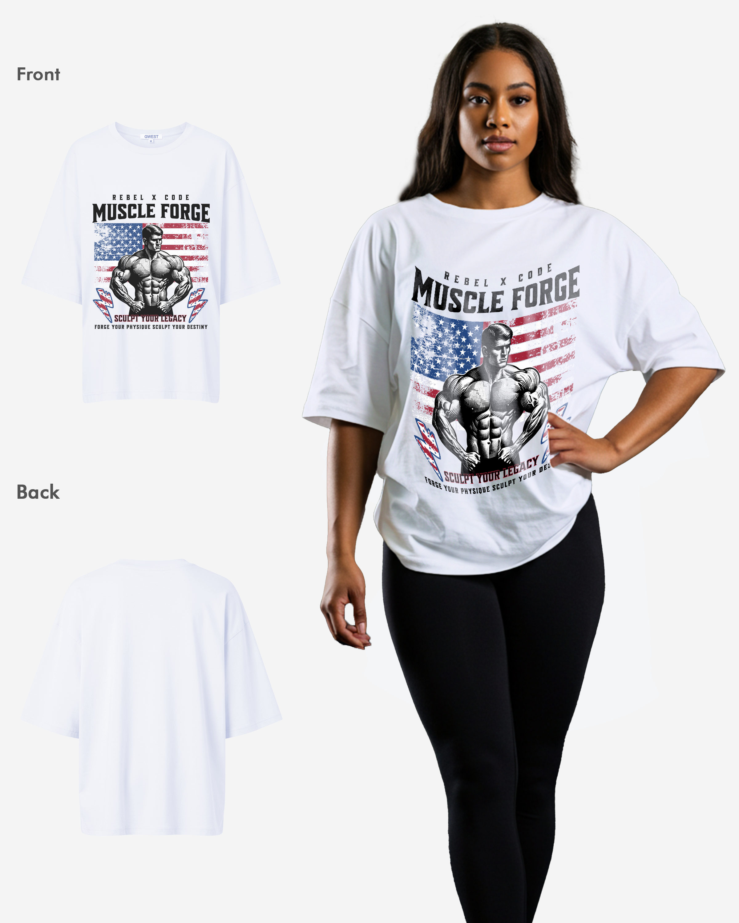 Sculpt Your Legacy Oversized T-shirt - Womens