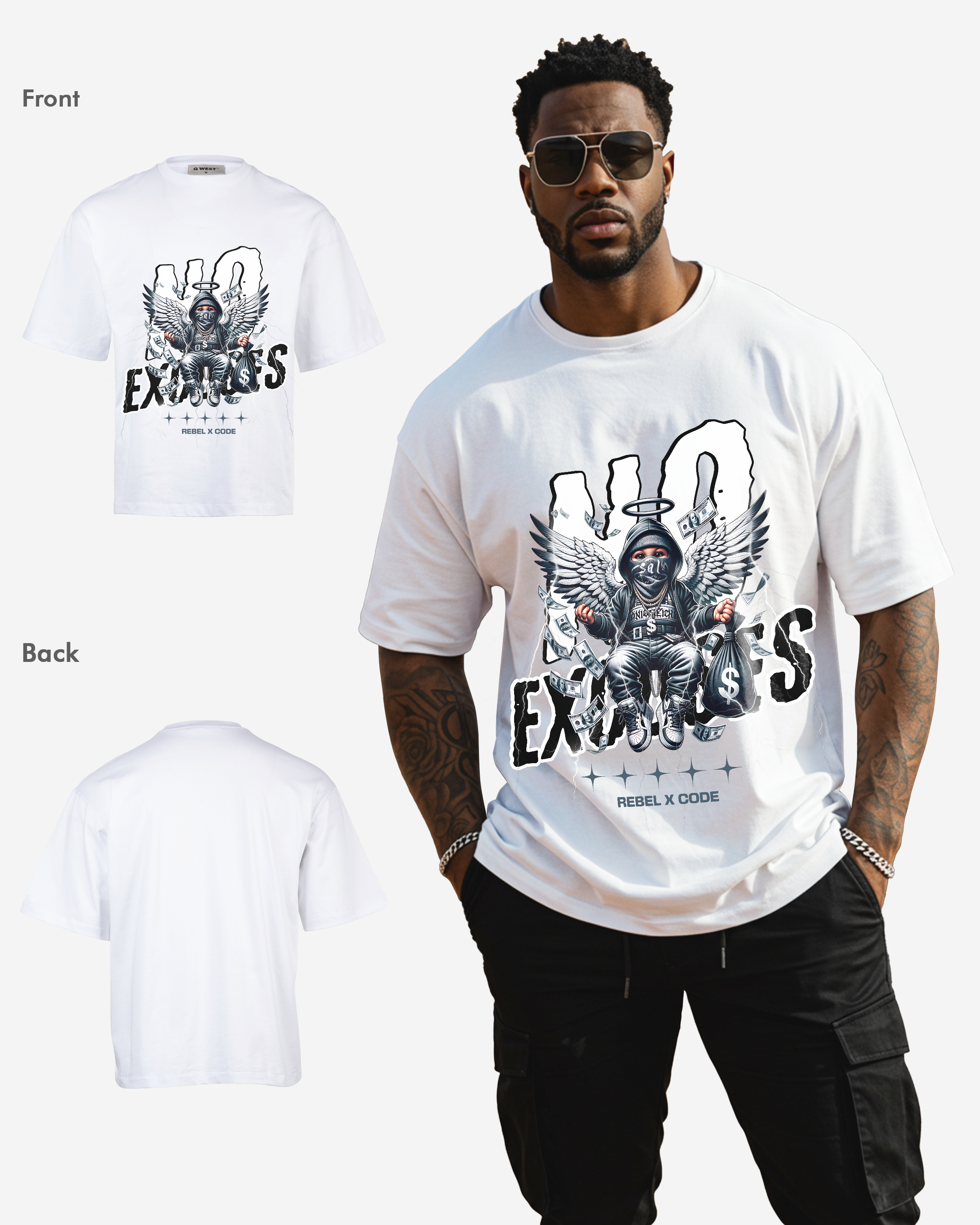 No Excuses Oversized T-shirt - Mens
