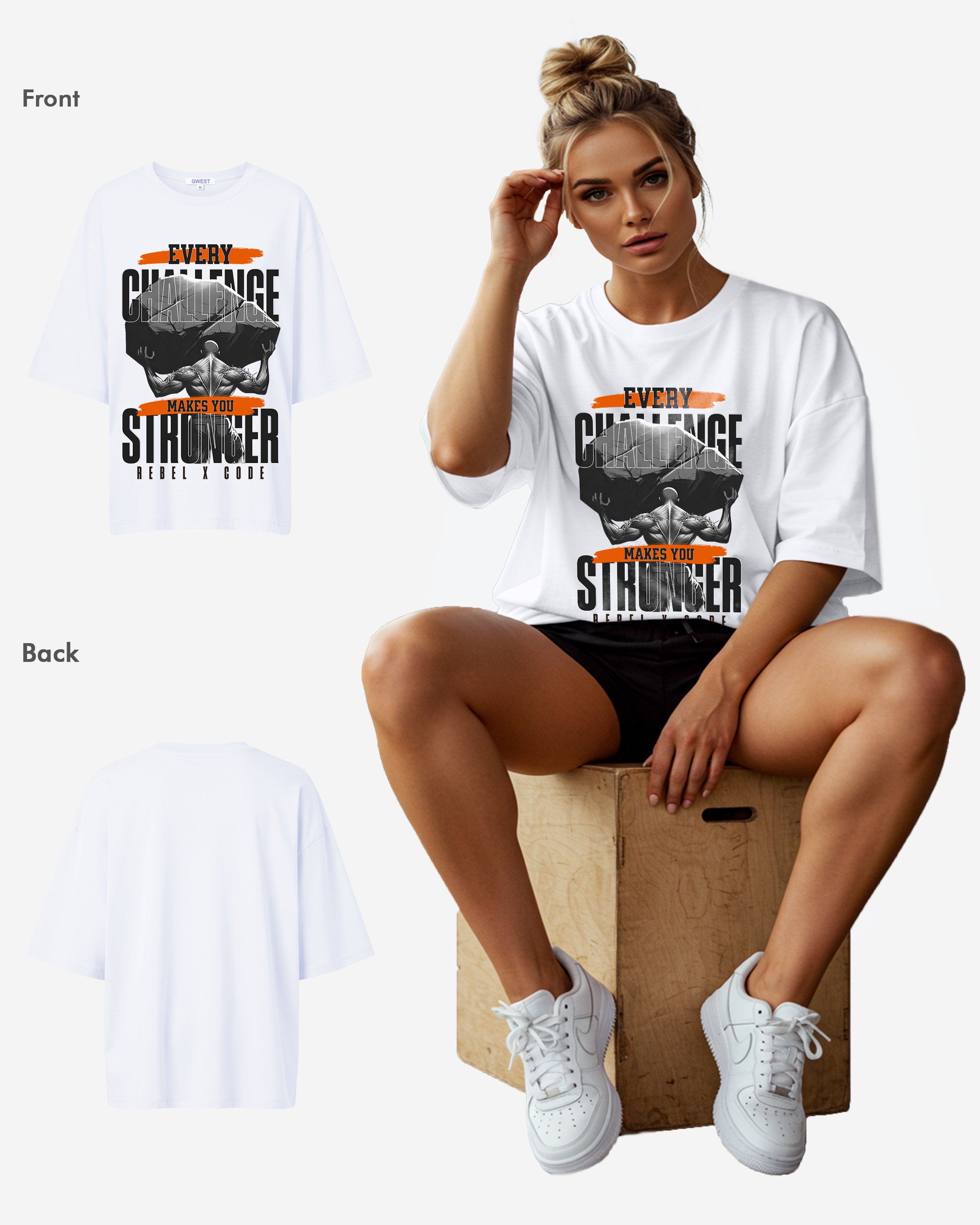 Strong Oversized T-shirt - Womens