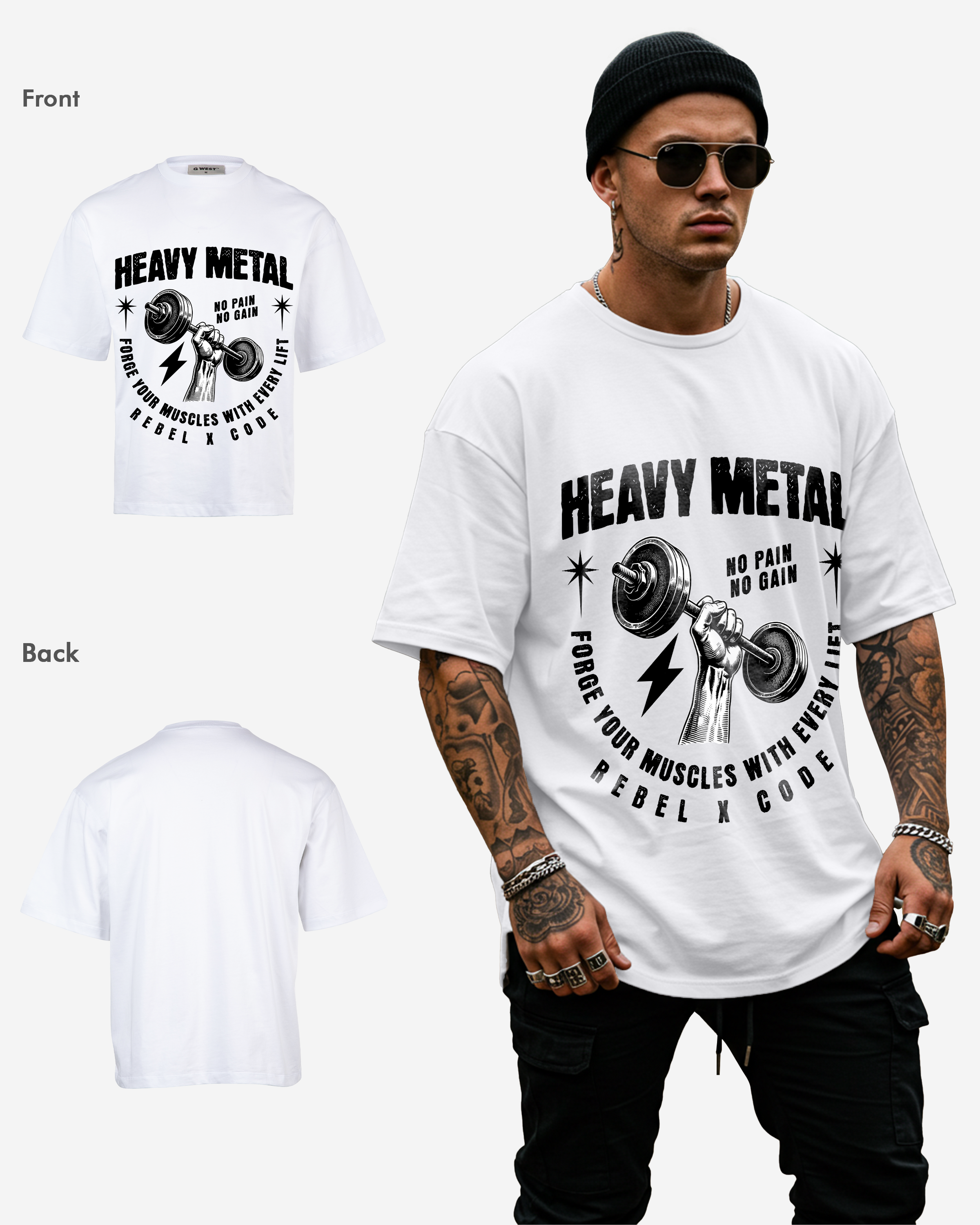 Heavy Metal Oversized T-shirt - Mens