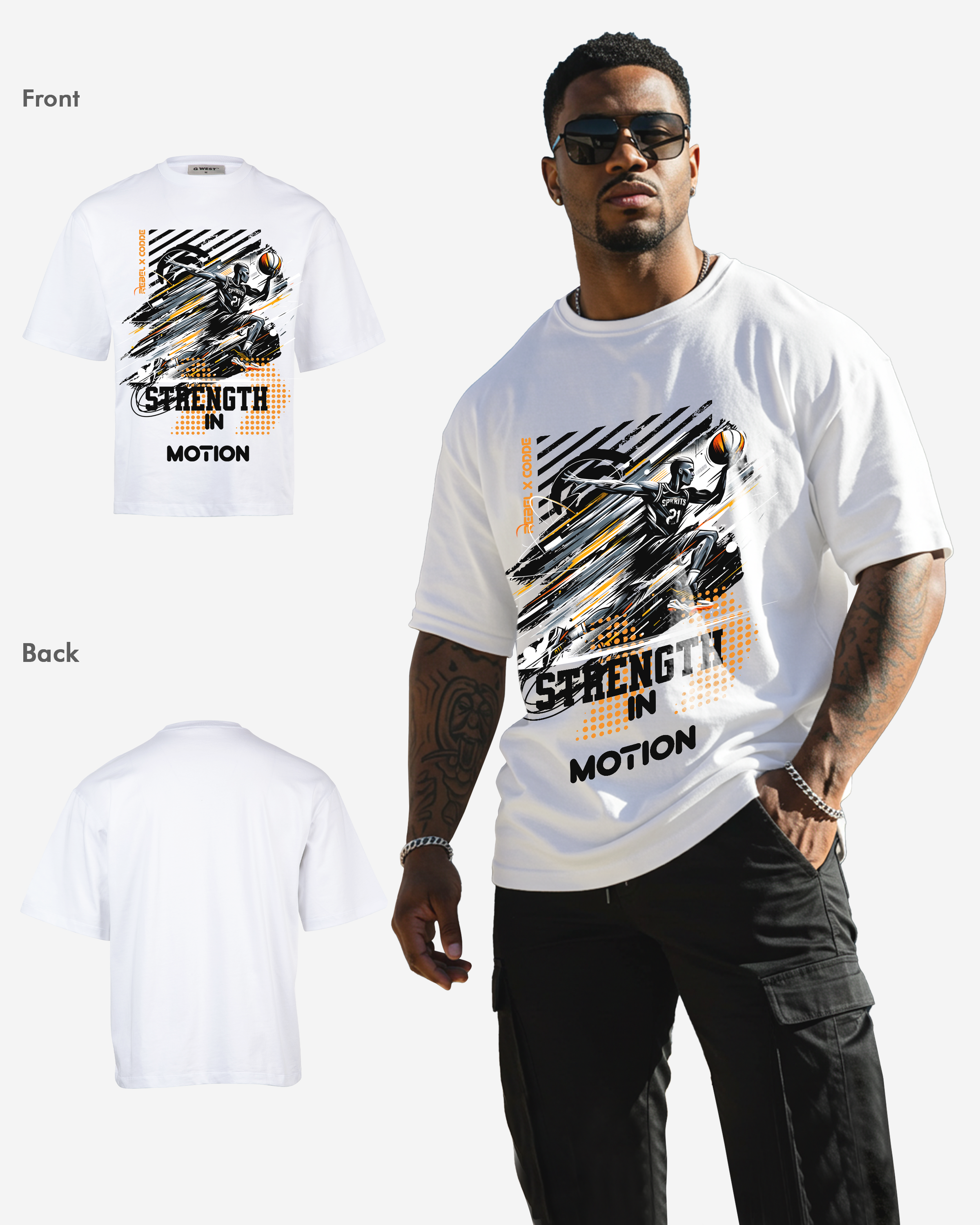 Strength In Motion Oversized T-shirt - Mens