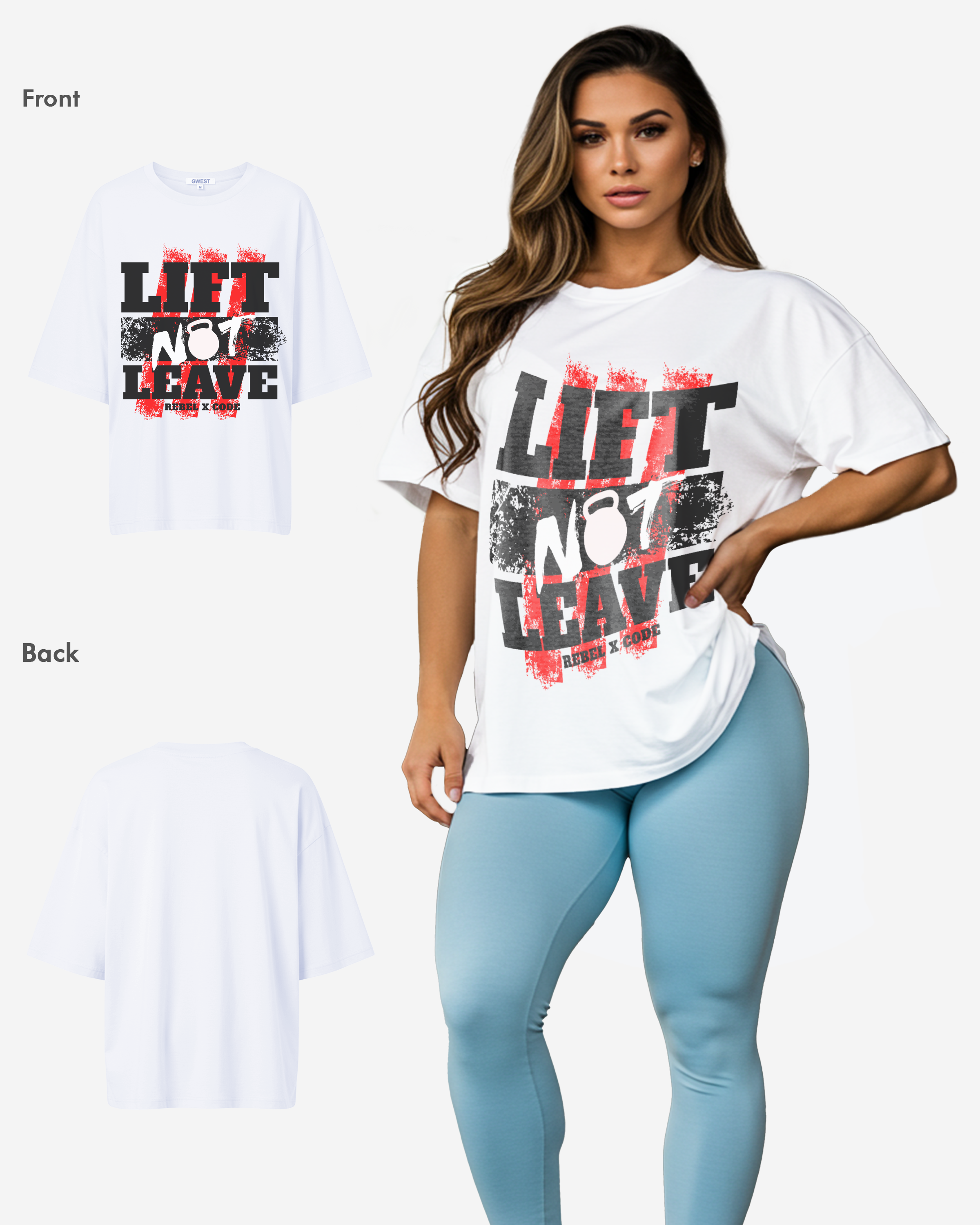 Lift Not Leave Oversized T-shirt - Womens