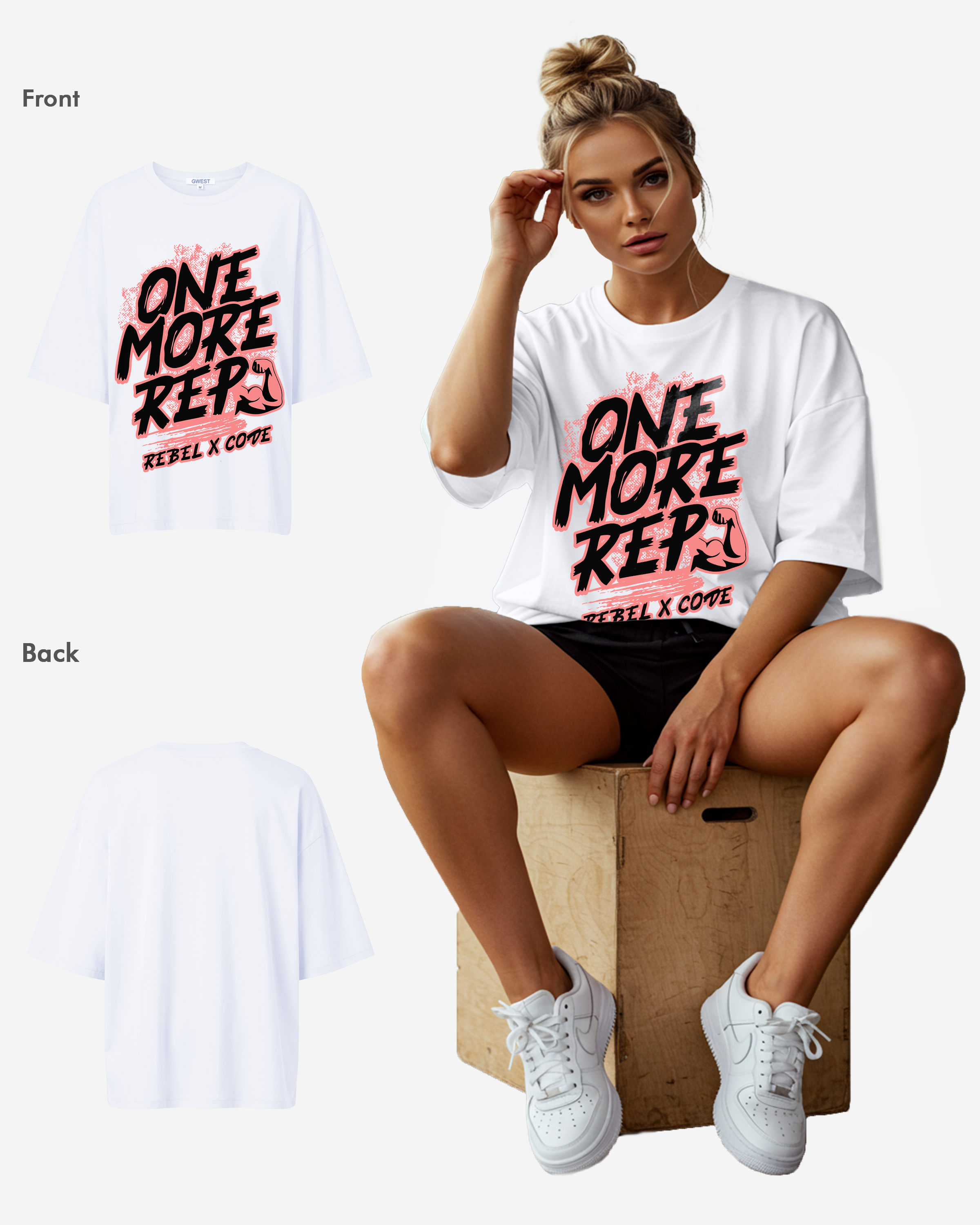 Rep Warrior Oversized T-shirt - Womens
