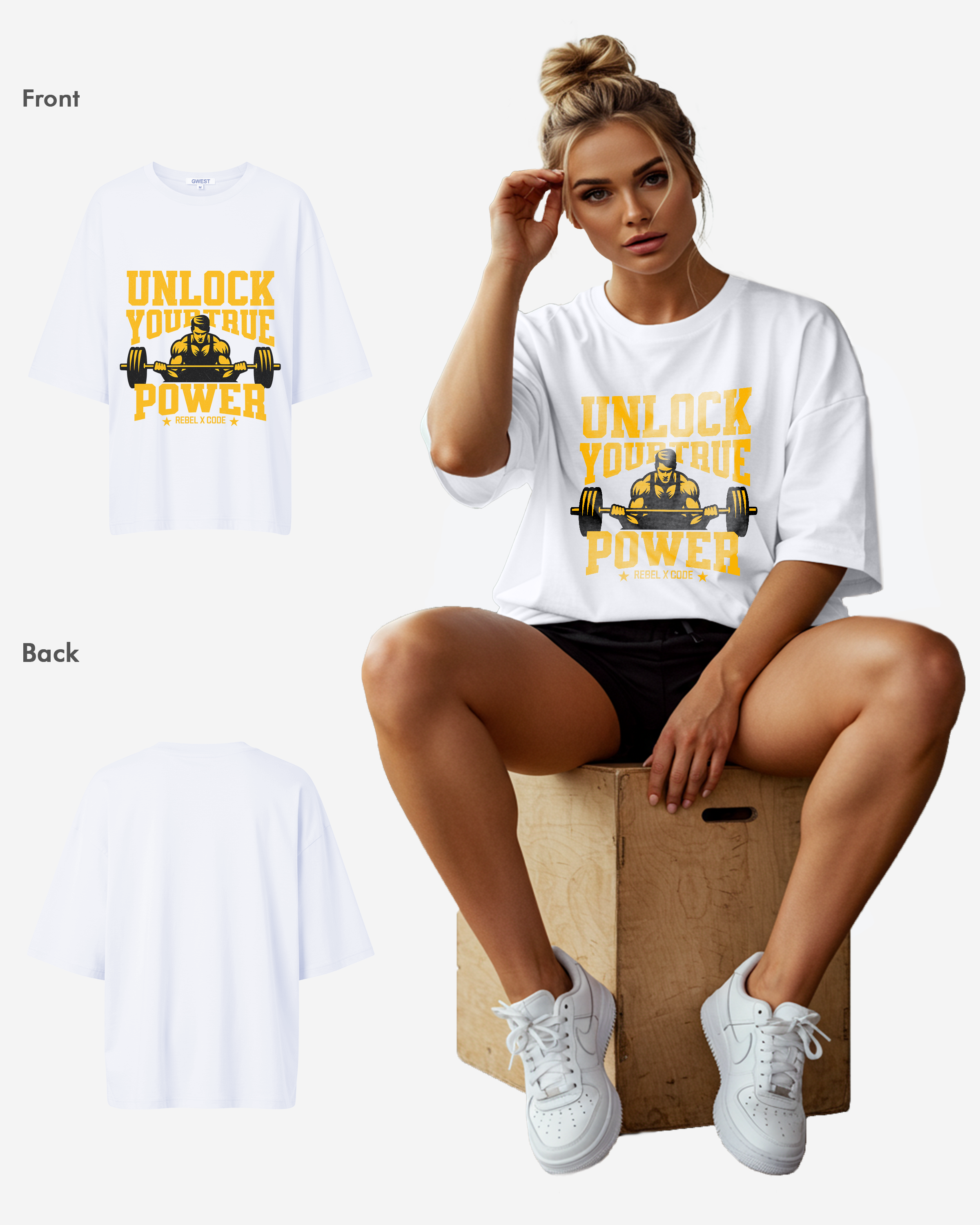 Unlock Your True Power Oversized T-shirt - Womens