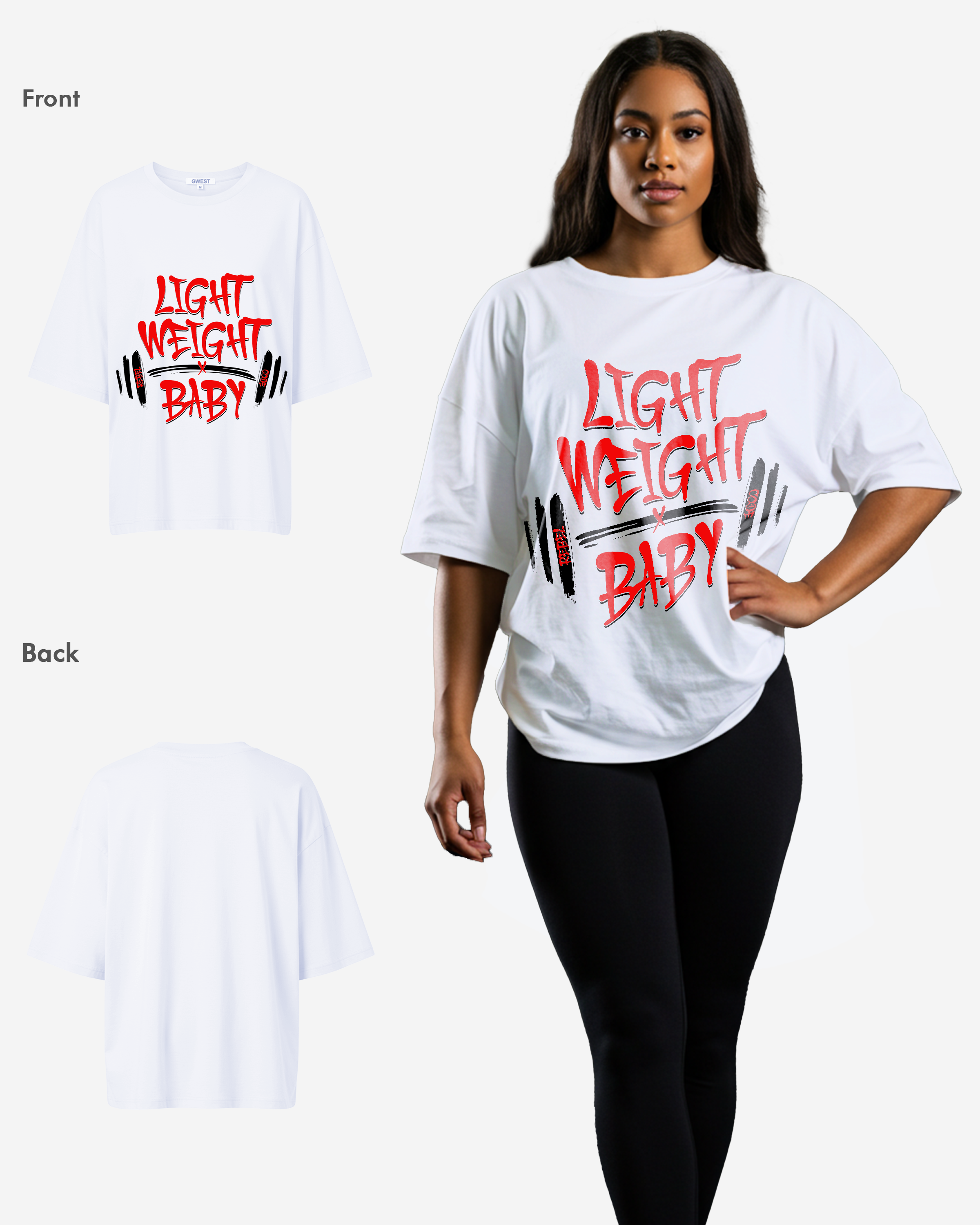 Light Weight Oversized T-shirt - Womens