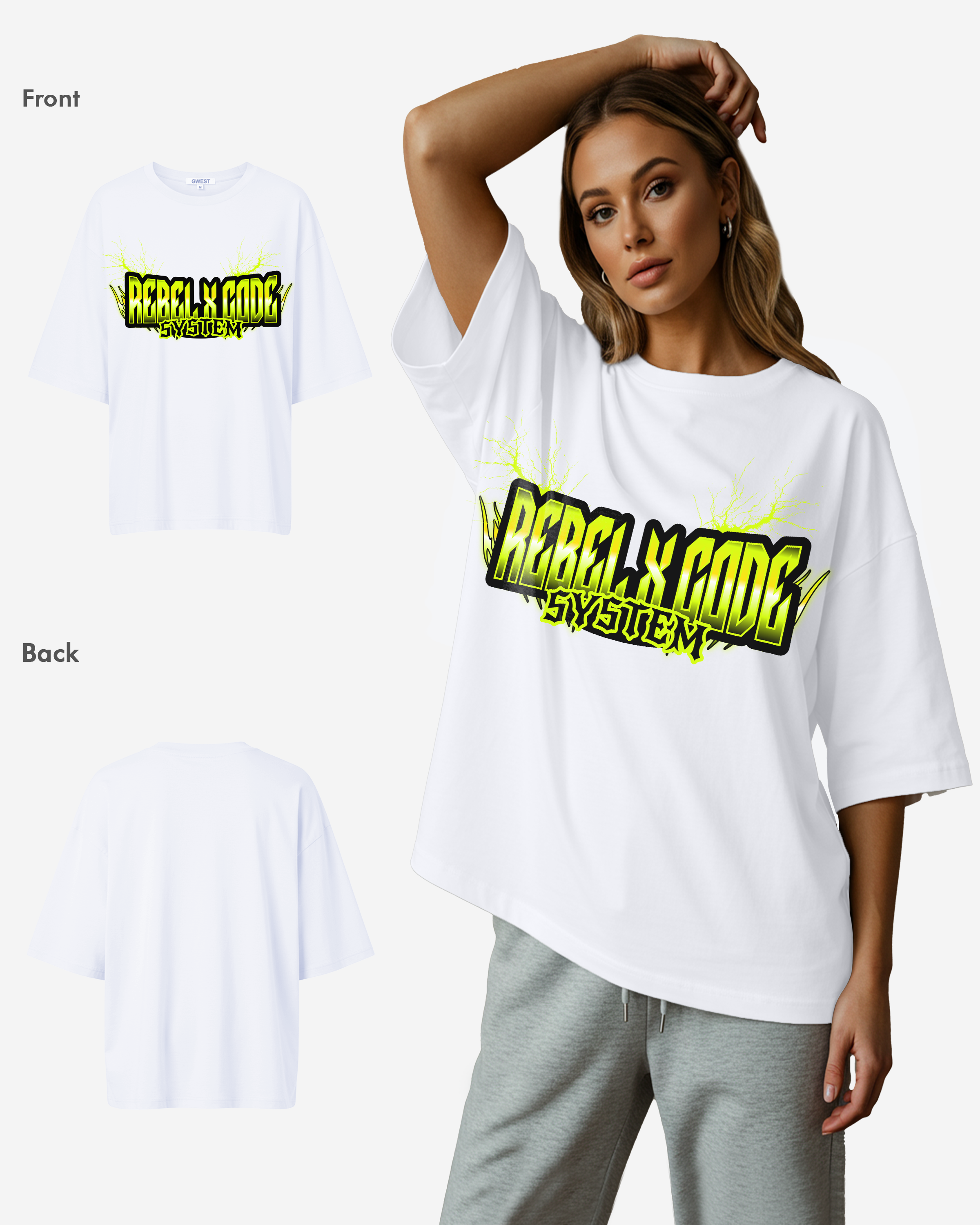 The Alpha Circuit Oversized T-shirt - Womens