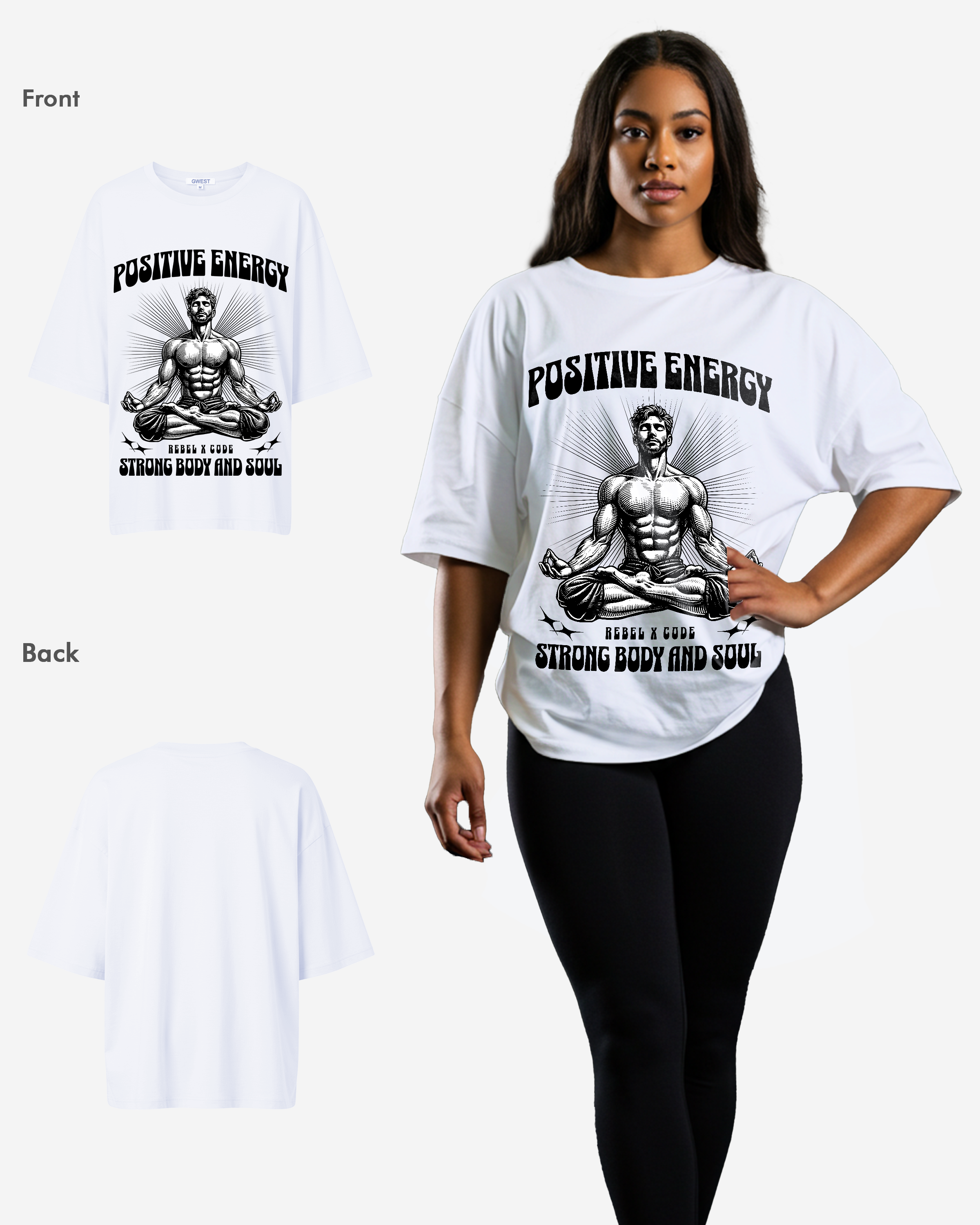 Positive Energy Oversized T-shirt - Womens