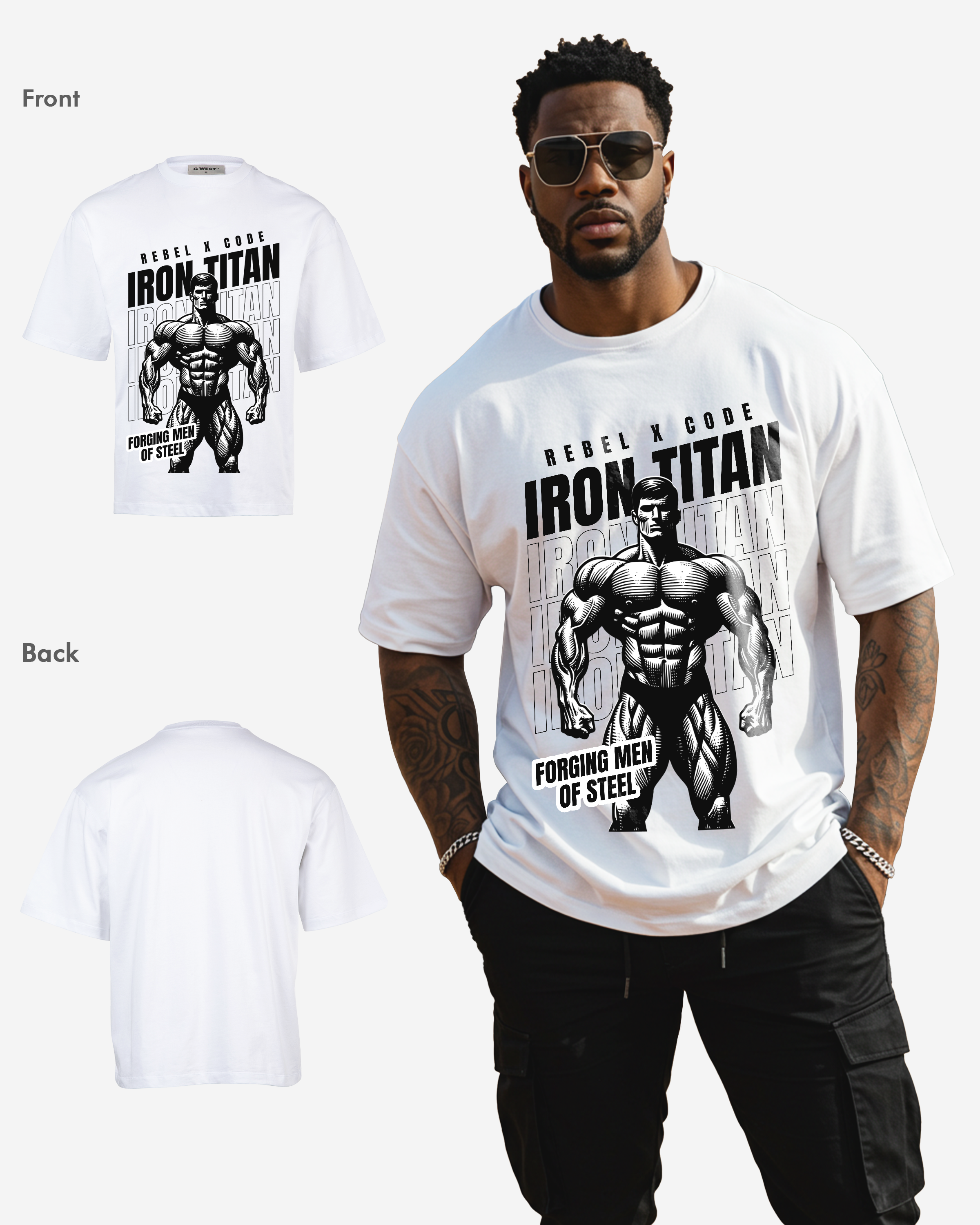 Iron Titan Oversized T-shirt - Mens