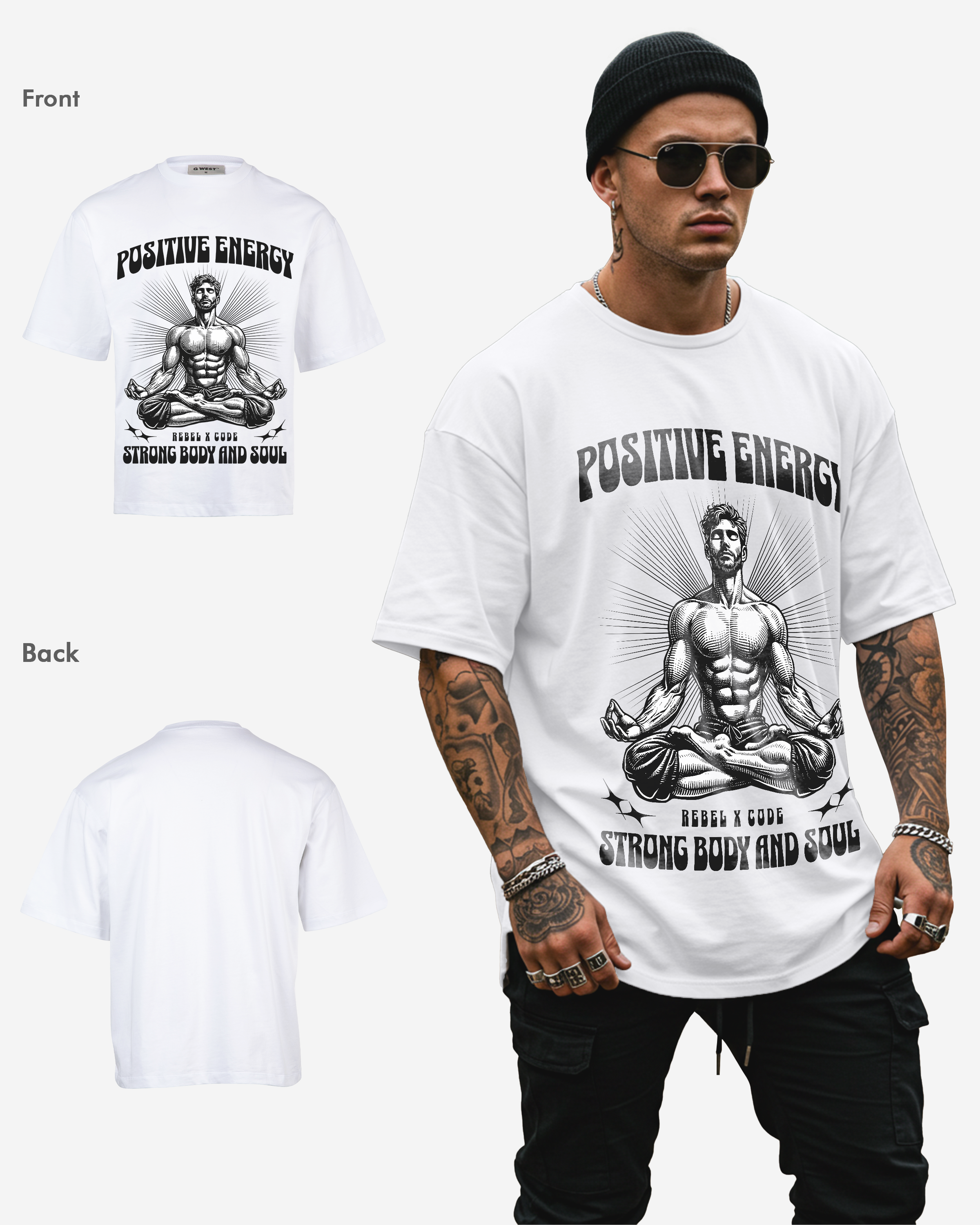Positive Energy Oversized T-shirt - Mens