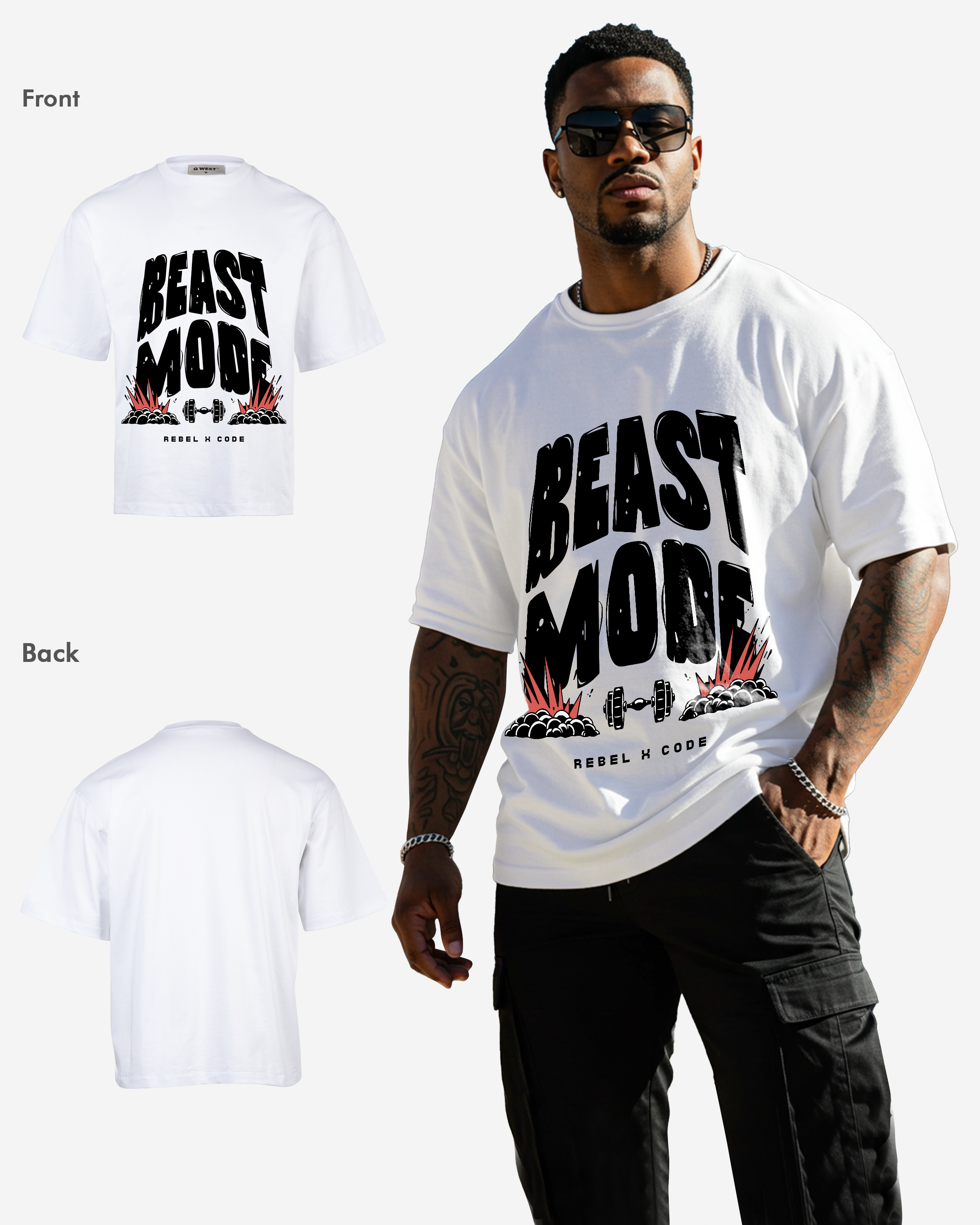 Beast Mode Oversized T-shirt - Mens