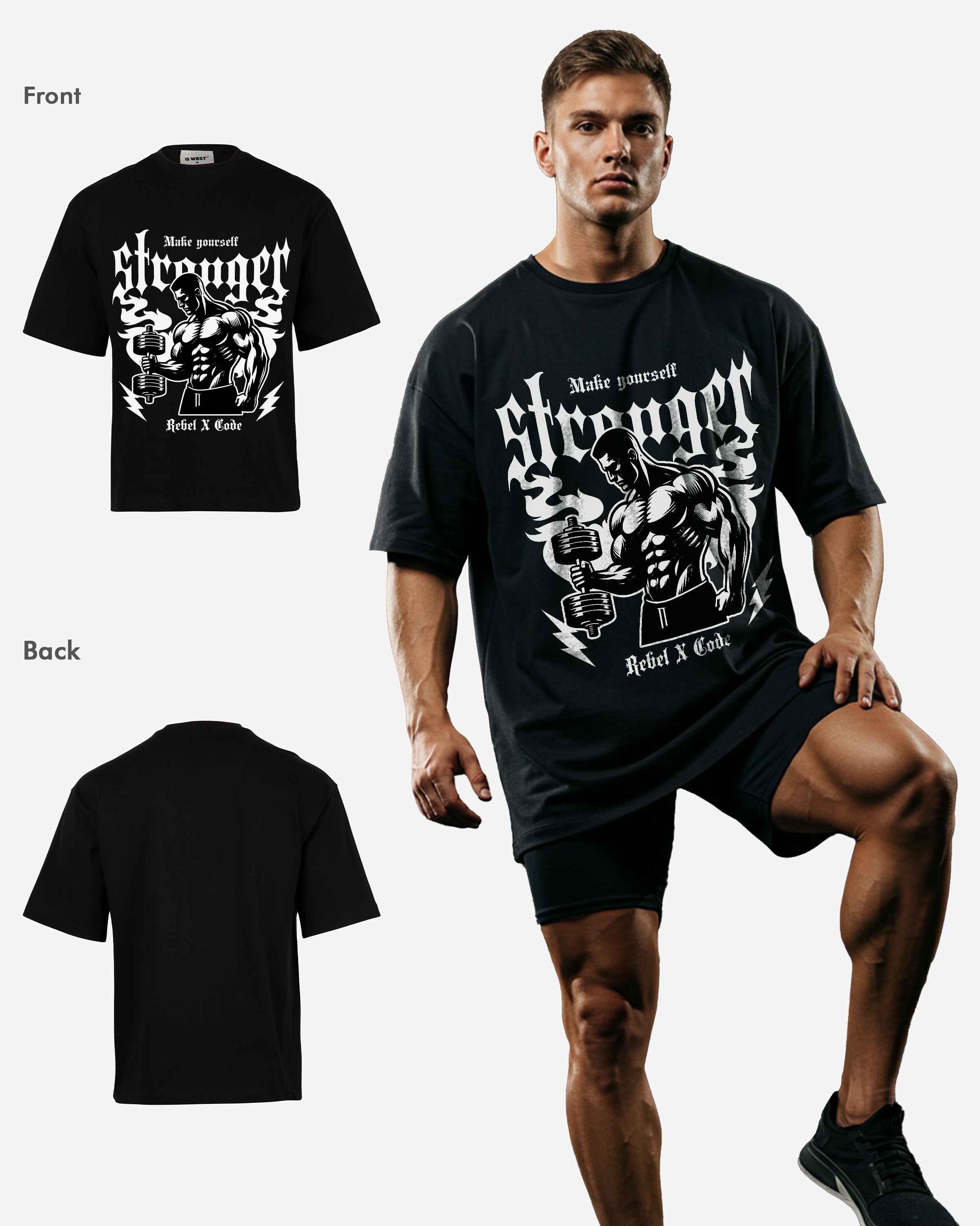 Make Yourself Stronger Oversized T-shirt - Mens