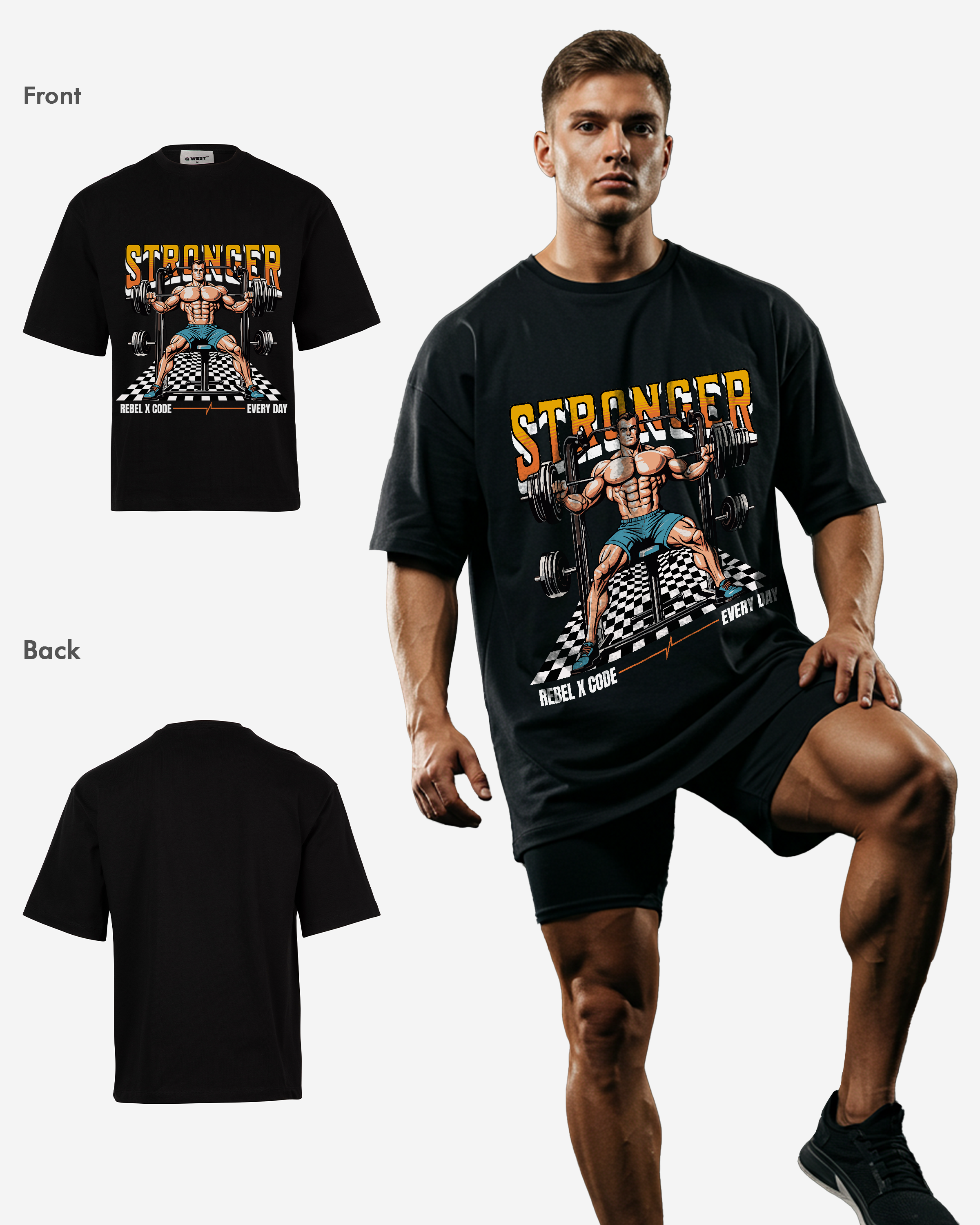 Stronger Every Day Oversized T-shirt - Mens