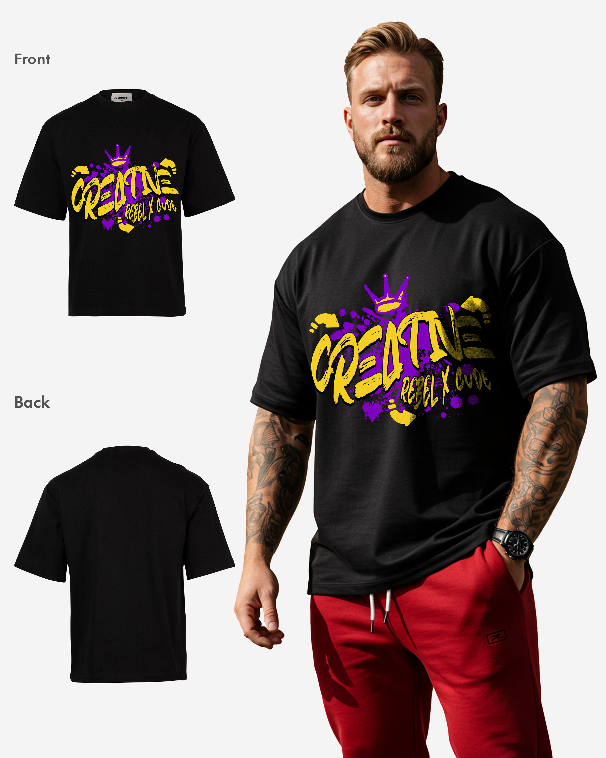 Creative People Oversized T-shirt - Mens