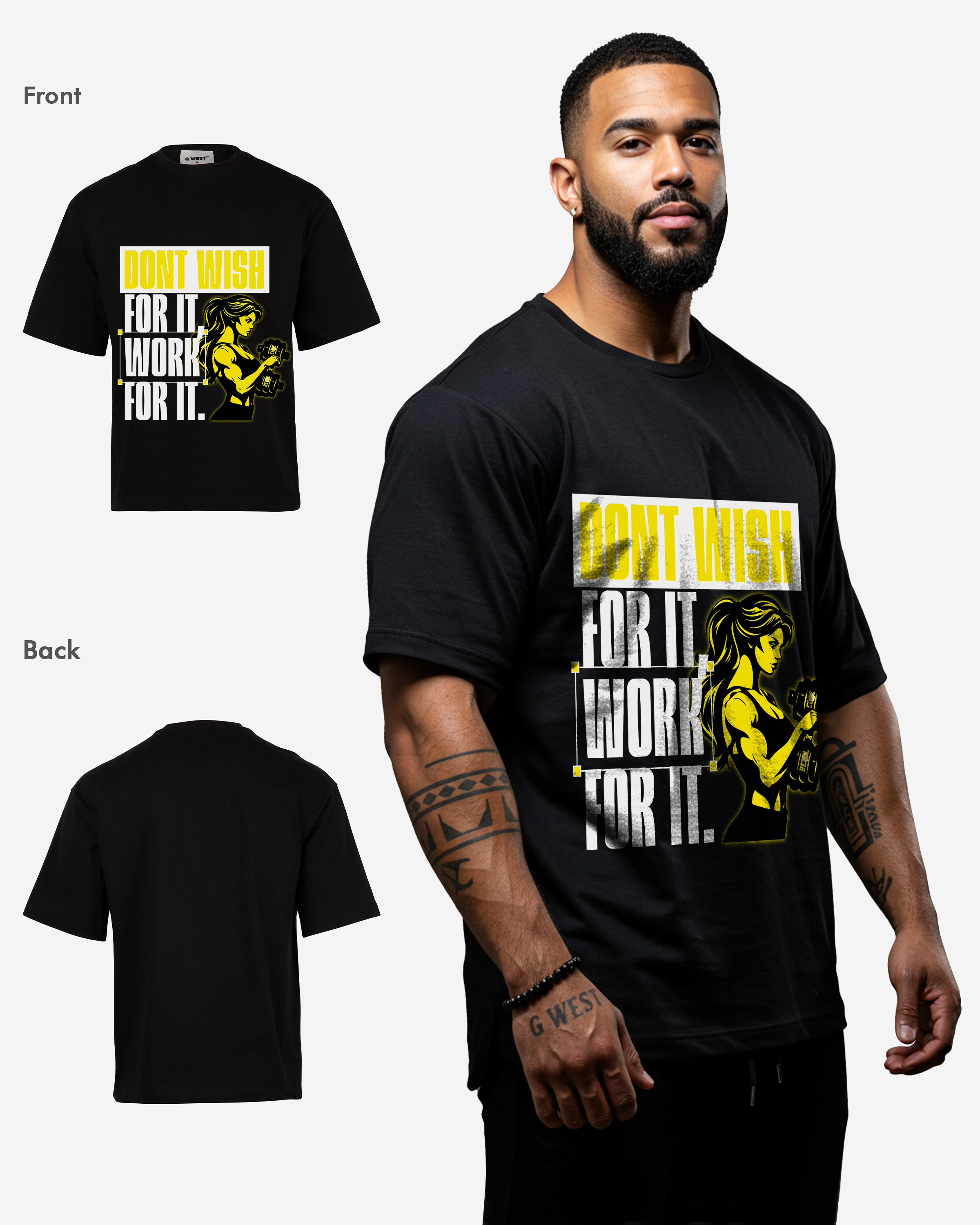 Don't Wish For It Oversized T-shirt - Mens