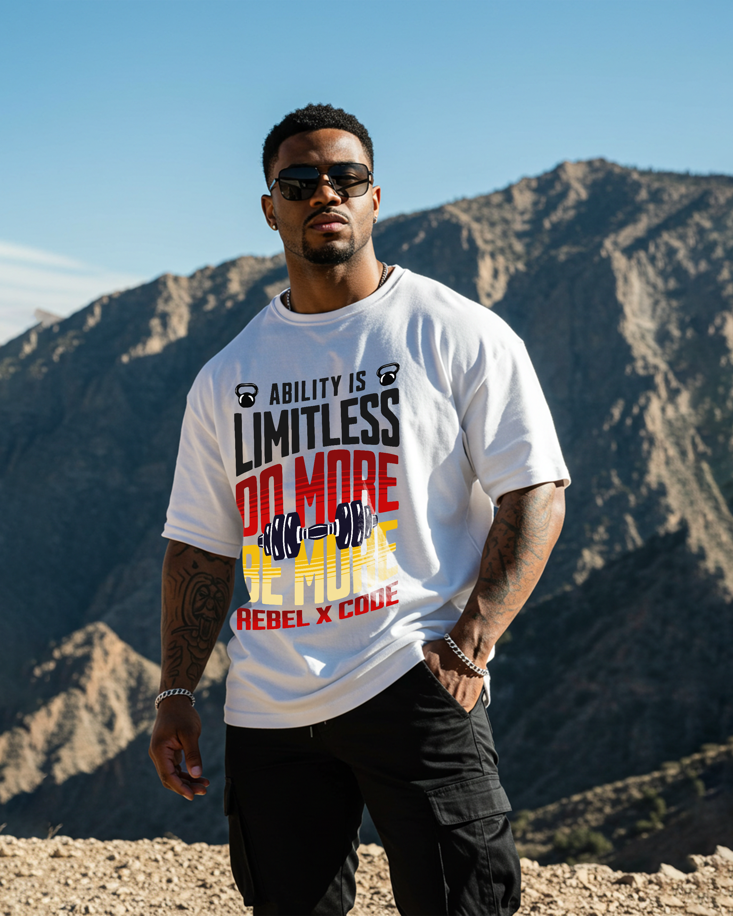 Workout Gym Fitness Oversized T-shirt - Mens