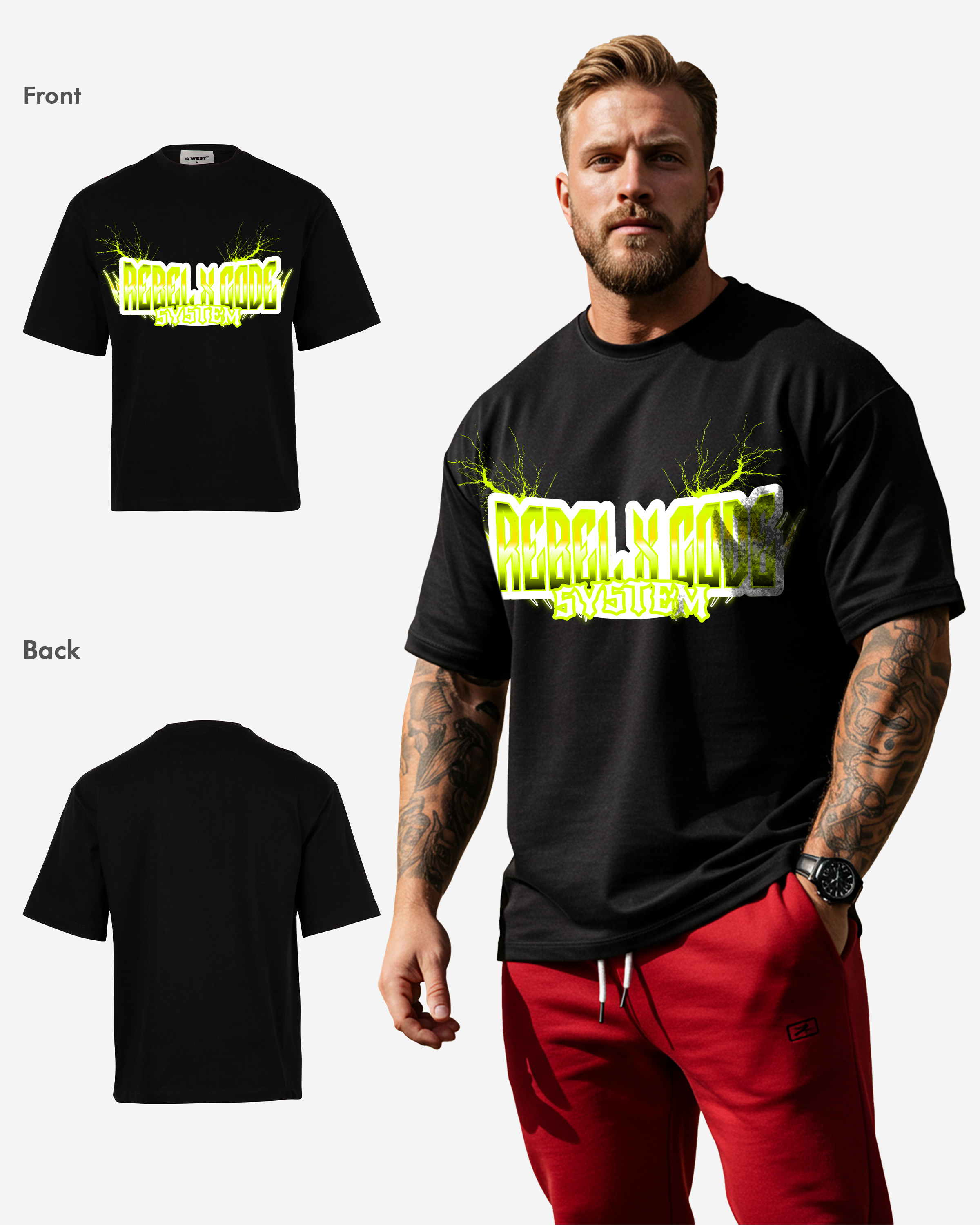 The Alpha Circuit Oversized T-shirt - Mens