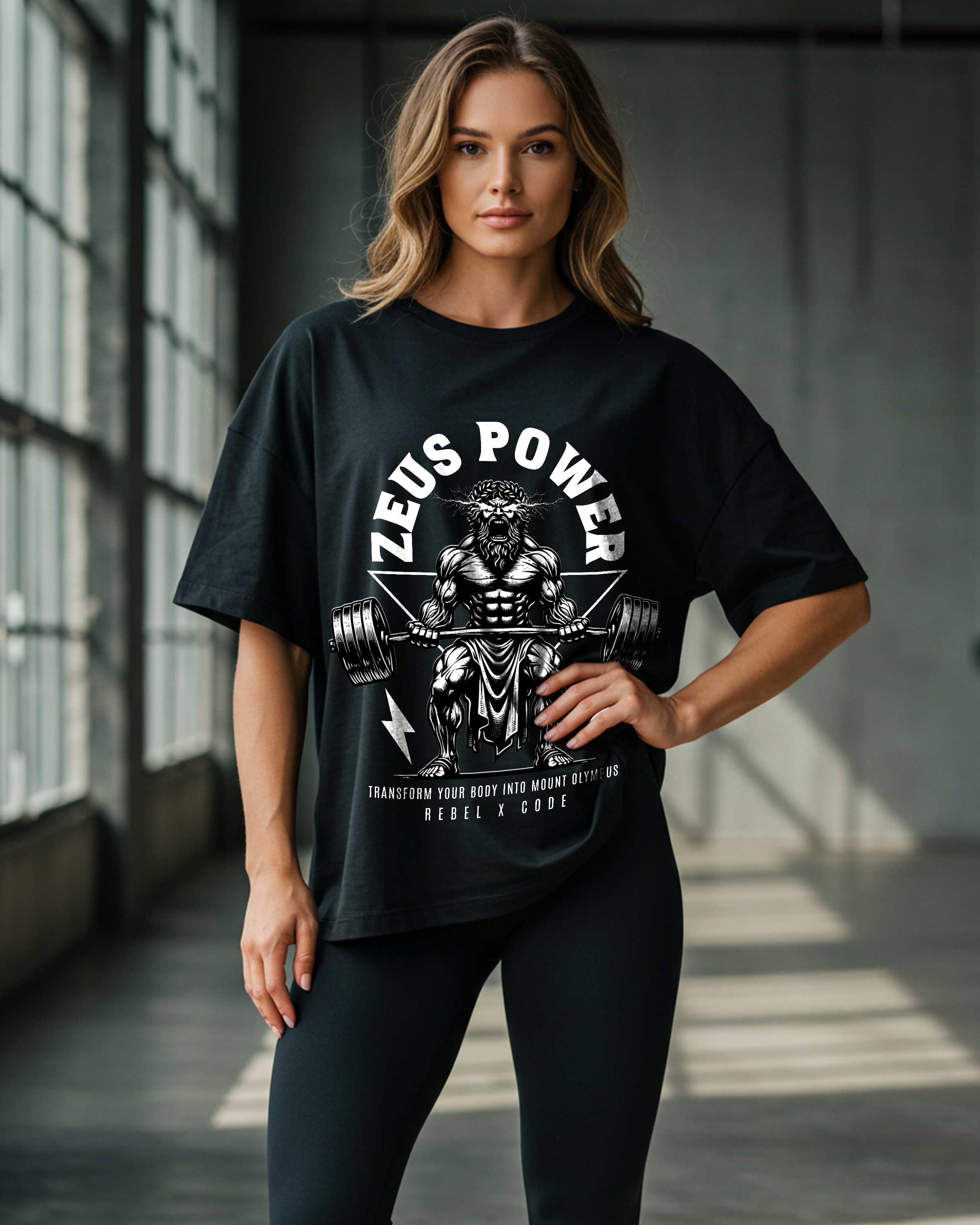 Work Harder Oversized T-shirt - Womens